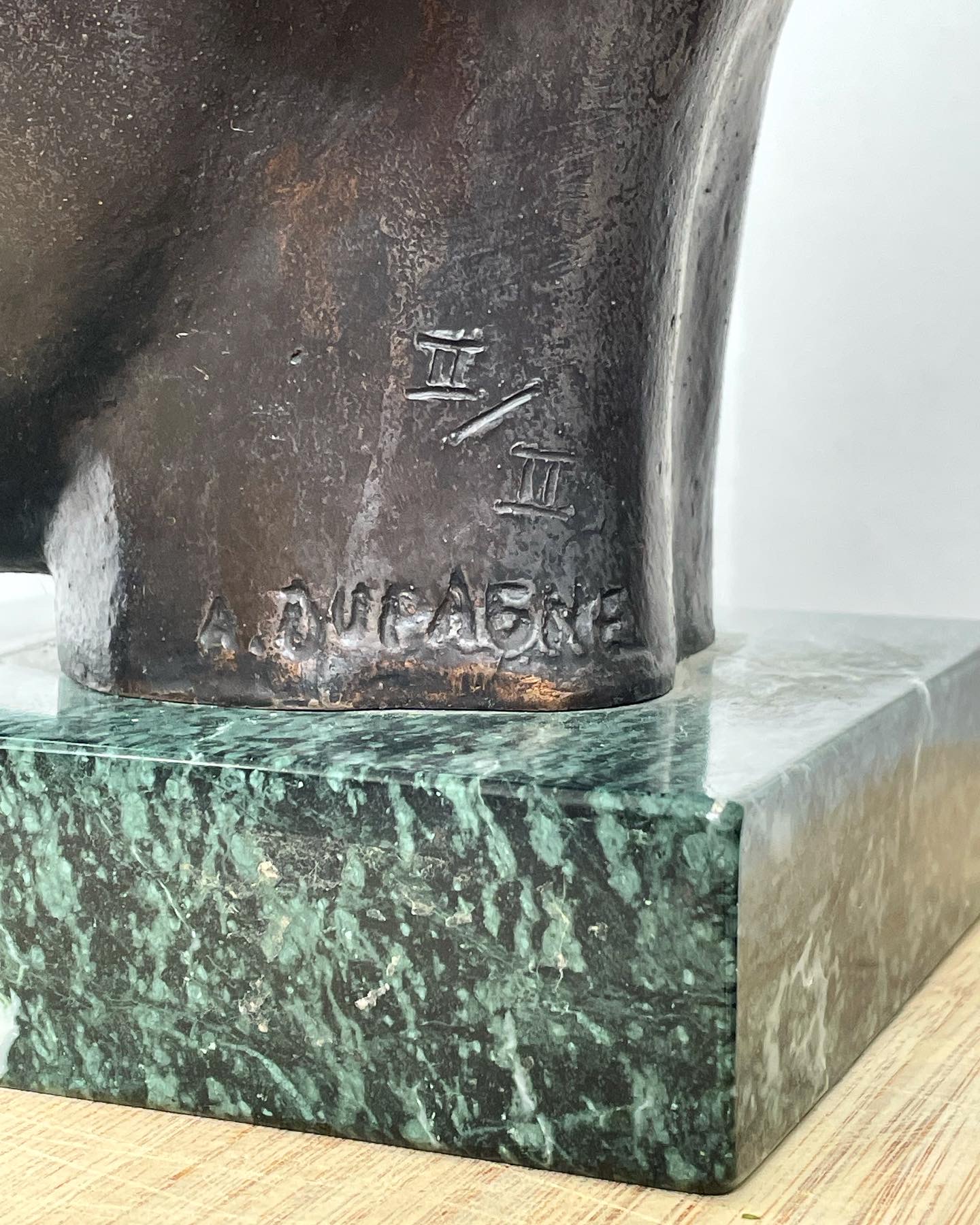 Aurore-Morisse-Arthur-Dupagne-tete-bronze-africain-antiquaire-liège-sculpteur-artiste-belge-xxe1