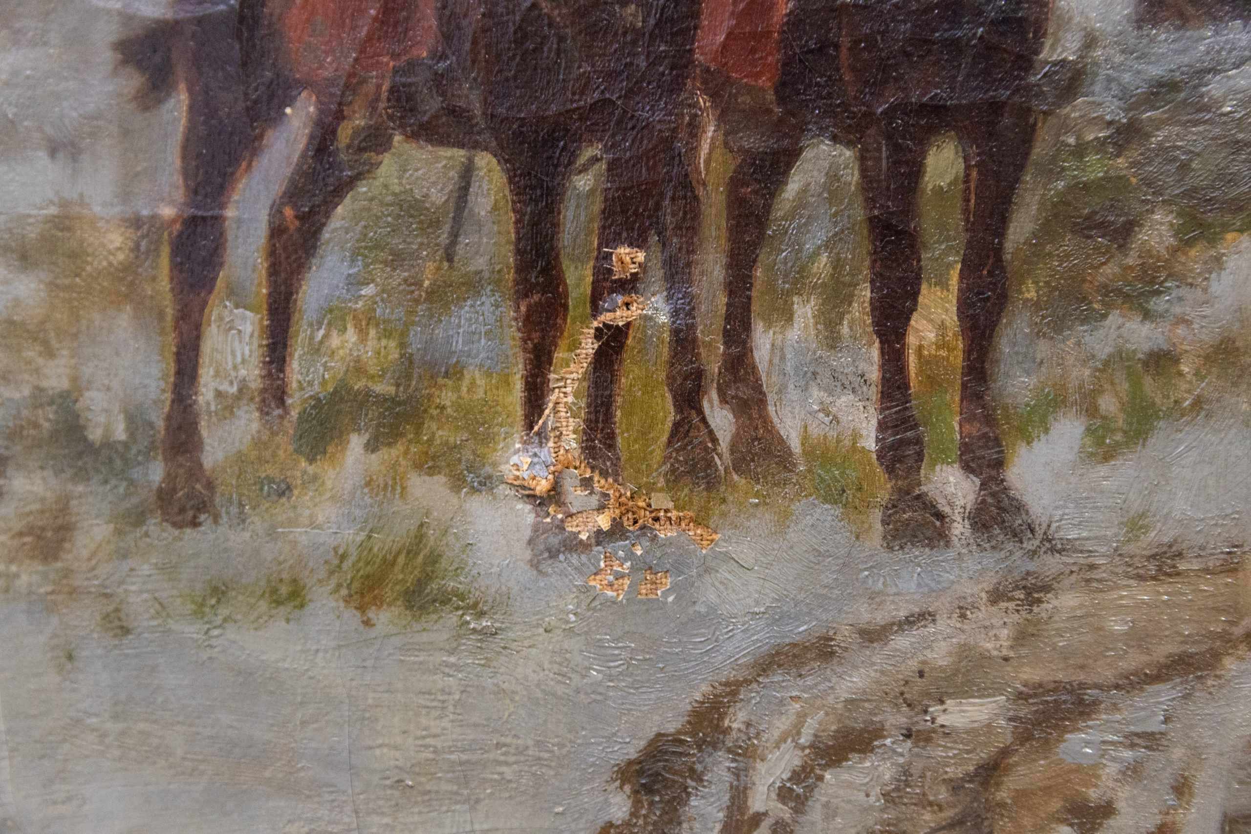 Louis-geens-1882-cavalier-cheval-rouge-huile-sur-toile-aurore-morisse-Antiquaire-affaire-conclue-liège-paris10-1