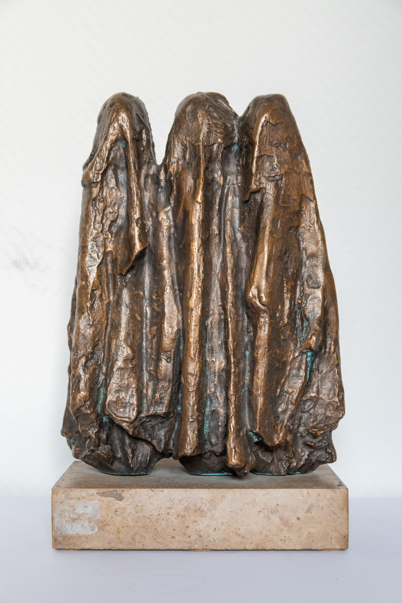 Sculpture-les-trois-femmes-au-tombeau-bronze-signé-LK-art-création-artiste-antiquaire-aurore-morisse-liège-paris-affaireconclue3