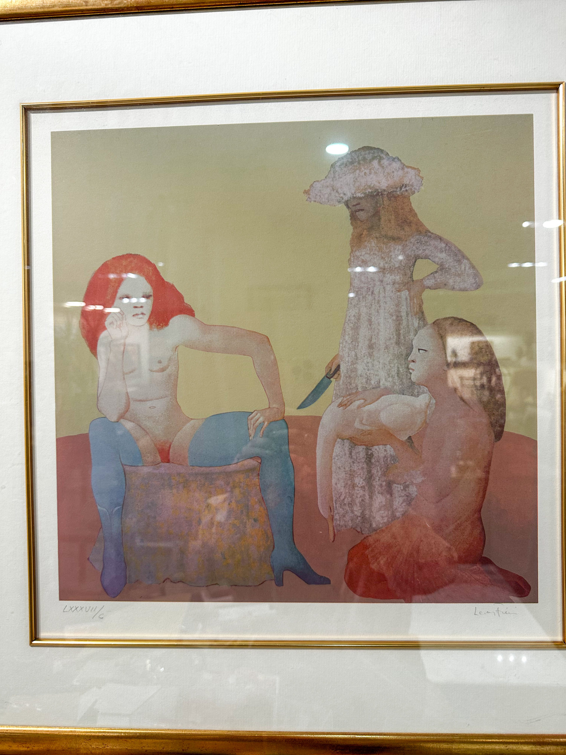 IMG_8461aurore-morisse-affaire-conclue-lithographie-leonor-fini-france-20e-siècle-femme-tableau-collectionneur-décoration-érotisme-nu-investissement
