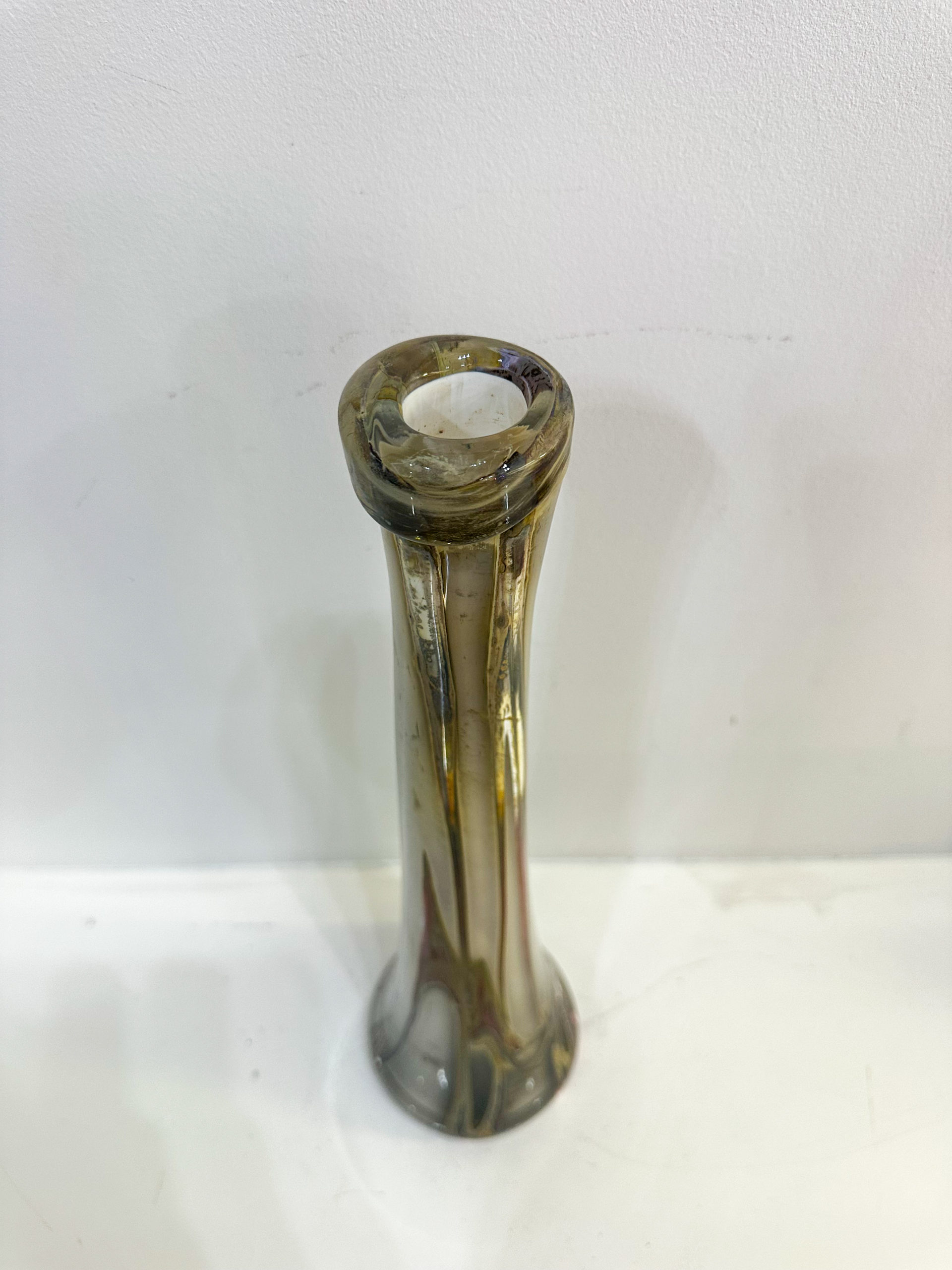 IMG_0322aurore morisse affaire conclue louis leloup verrerie vase allongeĢ deĢcoration val saint lambert lieĢge belgique 20e sieĢcle deĢcoration collectionneur occasion