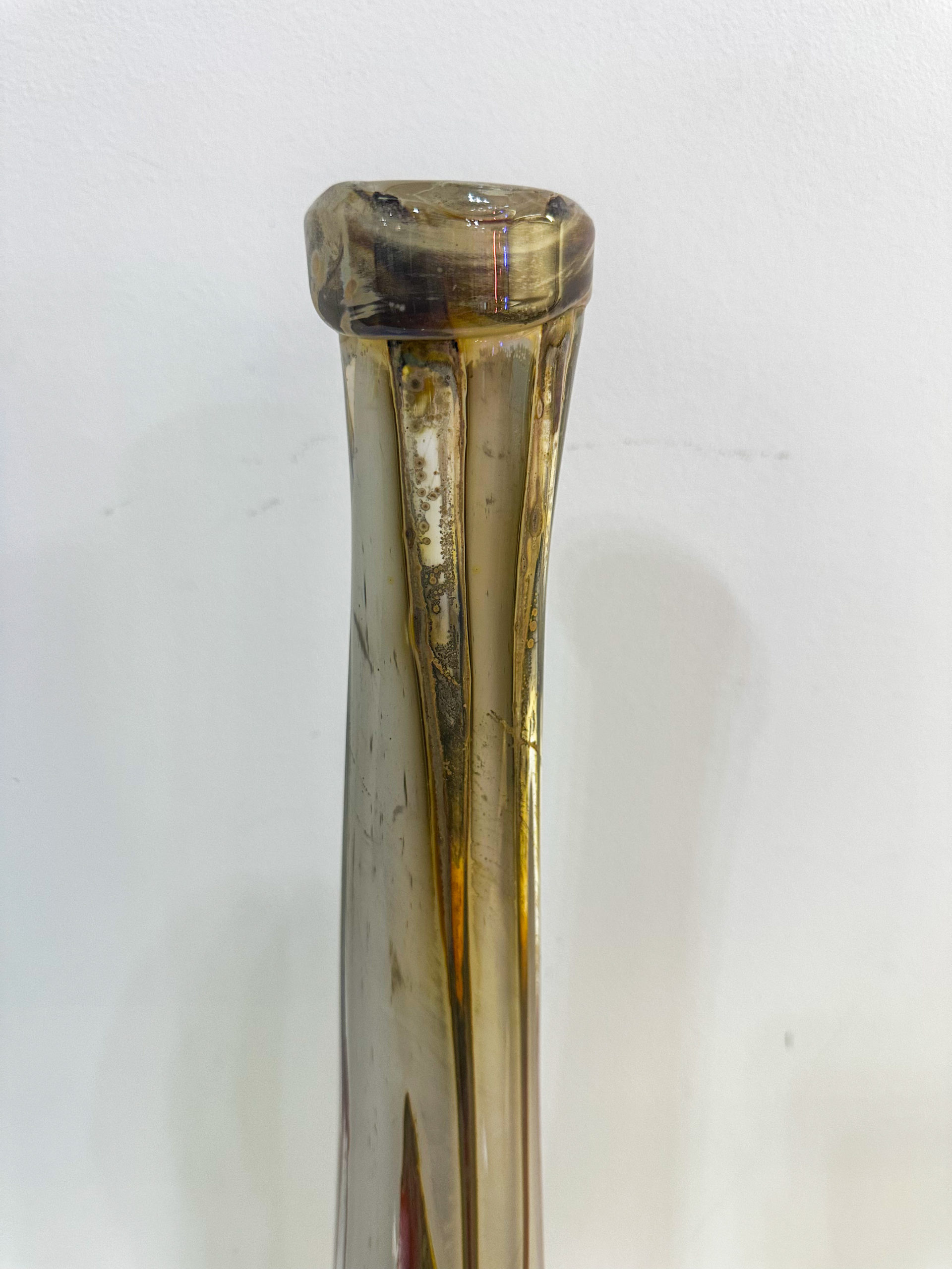 IMG_0325aurore morisse affaire conclue louis leloup verrerie vase allongeĢ deĢcoration val saint lambert lieĢge belgique 20e sieĢcle deĢcoration collectionneur occasion