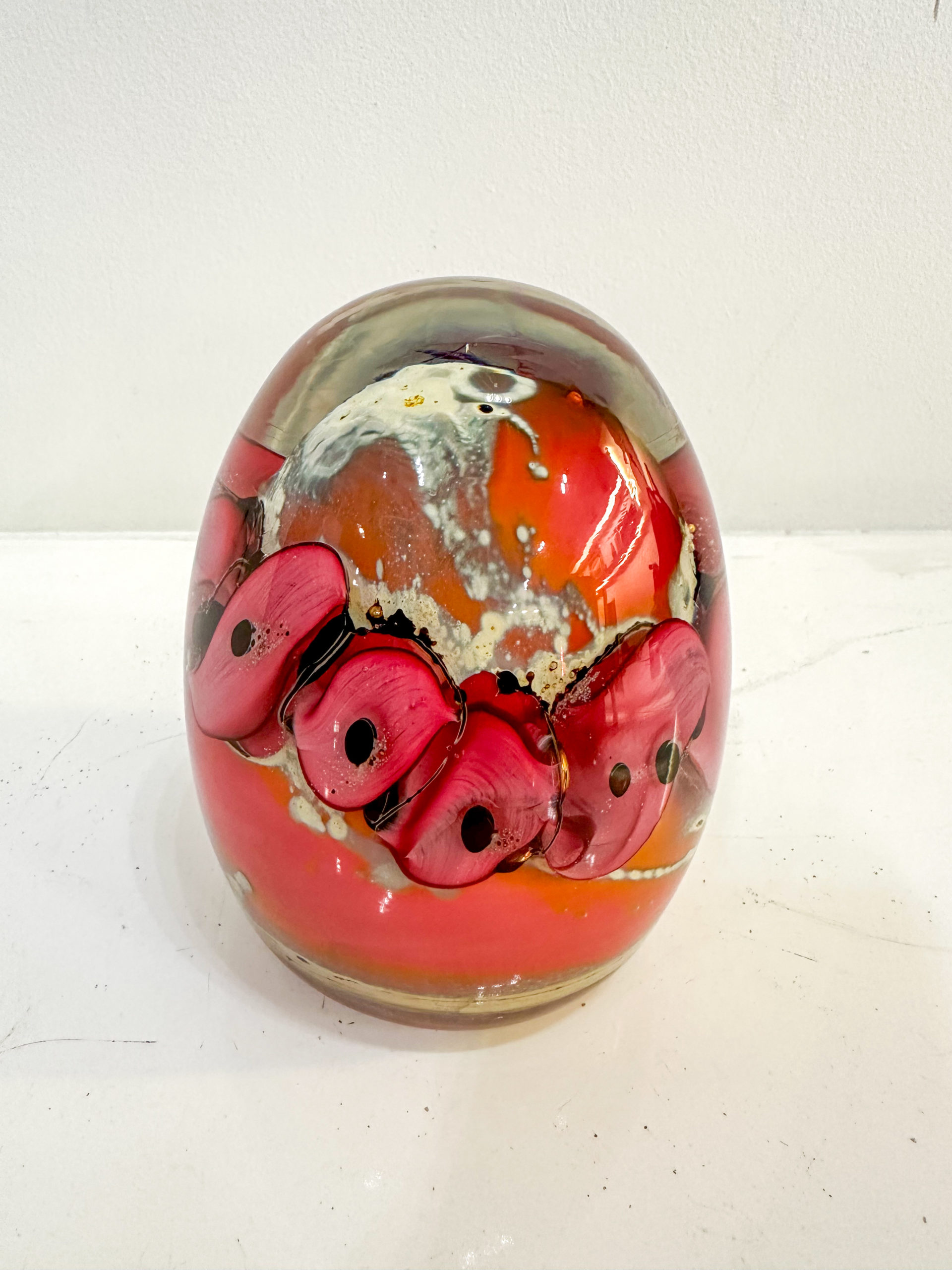 IMG_0339aurore morisse affaire conclue louis leloup verrerie presse papier rose décoration val saint lambert liège belgique 20e siècle décoration collectionneur occasion