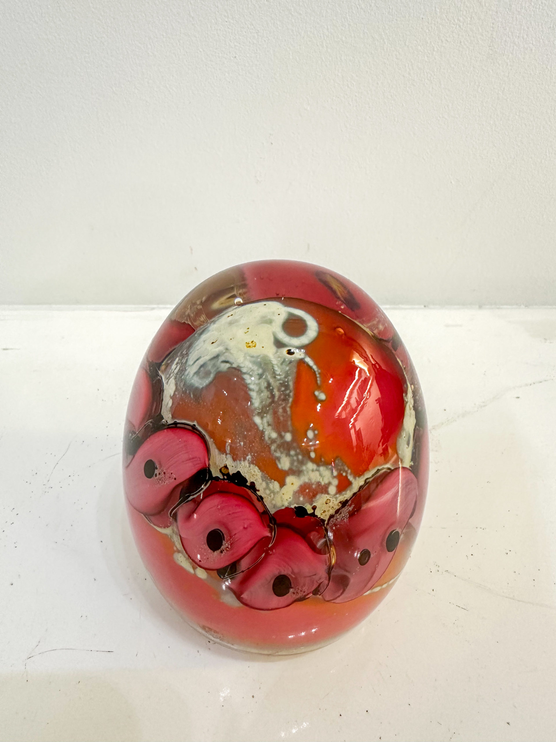 IMG_0340aurore morisse affaire conclue louis leloup verrerie presse papier rose décoration val saint lambert liège belgique 20e siècle décoration collectionneur occasion