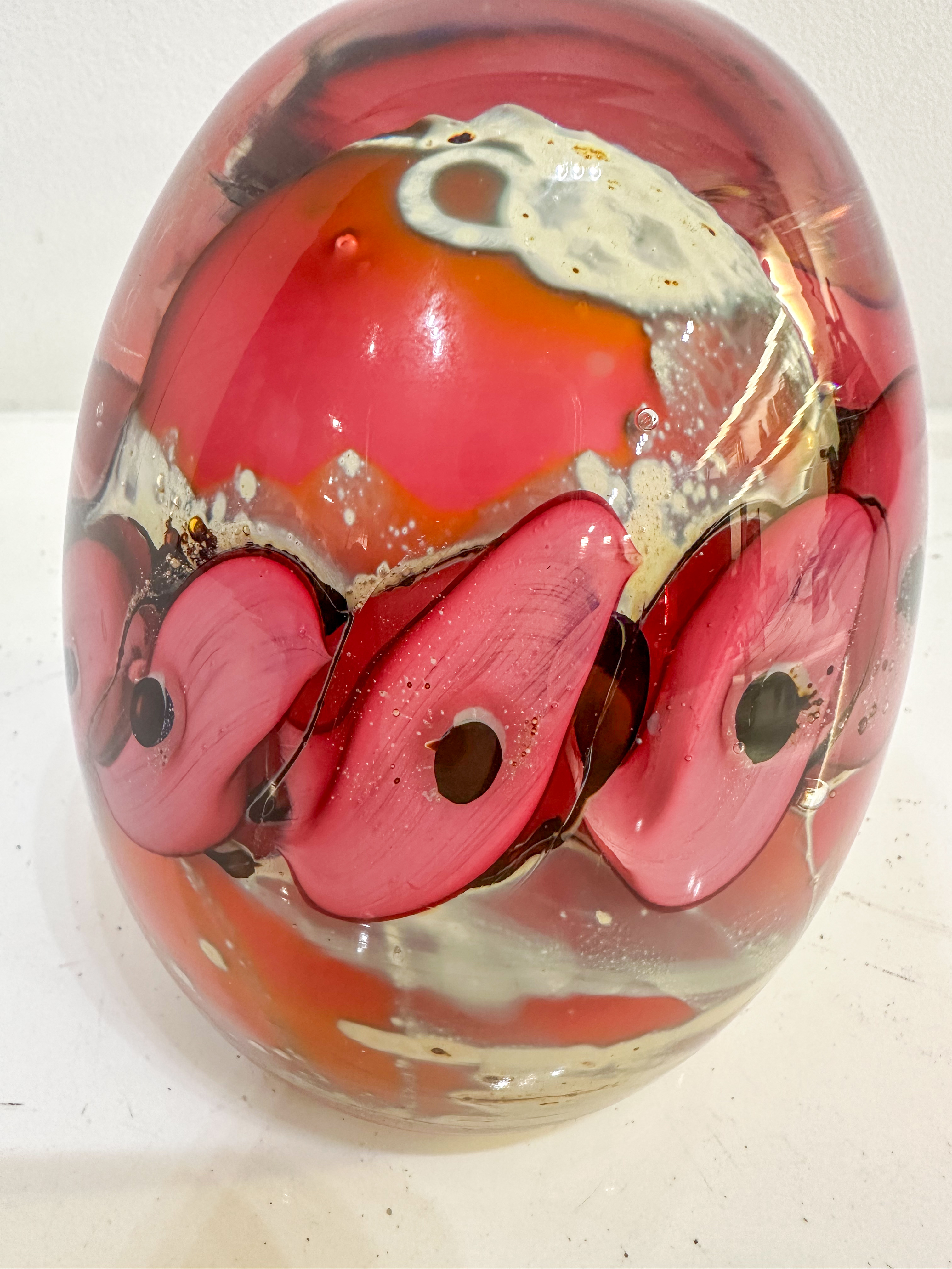 IMG_0341aurore morisse affaire conclue louis leloup verrerie presse papier rose décoration val saint lambert liège belgique 20e siècle décoration collectionneur occasion