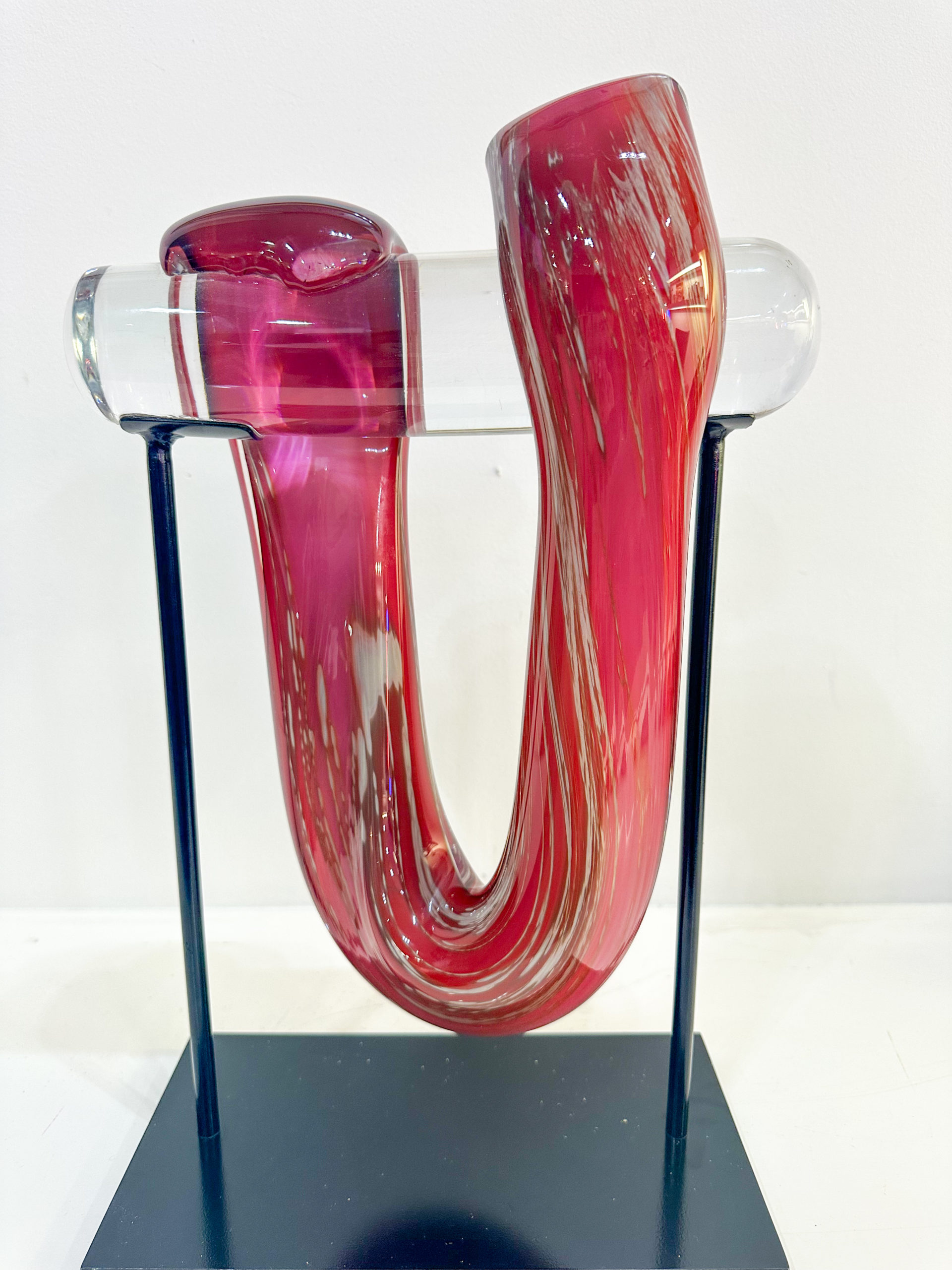 IMG_0353aurore morisse affaire conclue louis leloup verrerie sculpture rose présentoir décoration val saint lambert liège belgique 20e siècle décoration collectionneur occasion