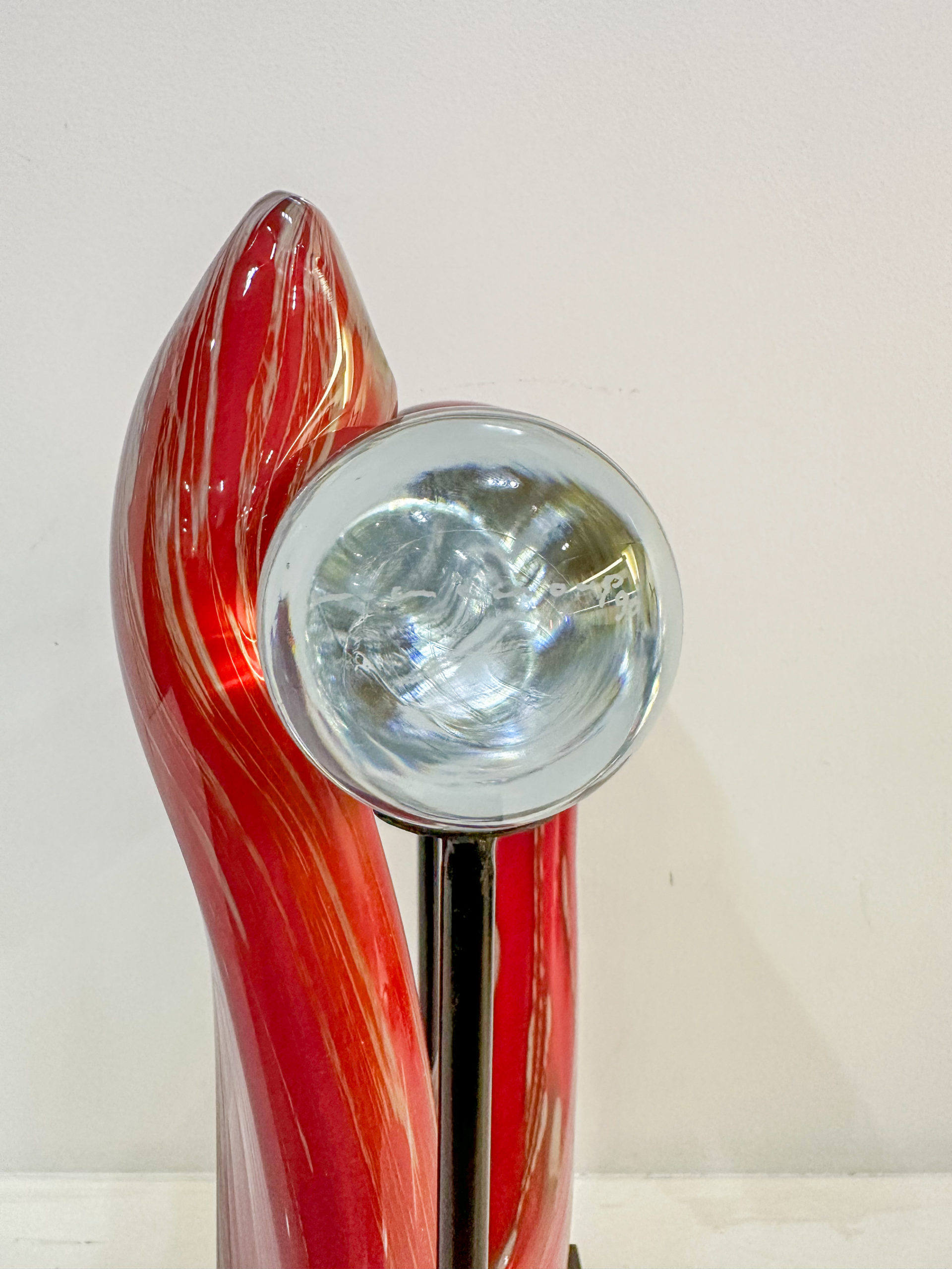 IMG_0356aurore morisse affaire conclue louis leloup verrerie sculpture rose présentoir décoration val saint lambert liège belgique 20e siècle décoration collectionneur occasion