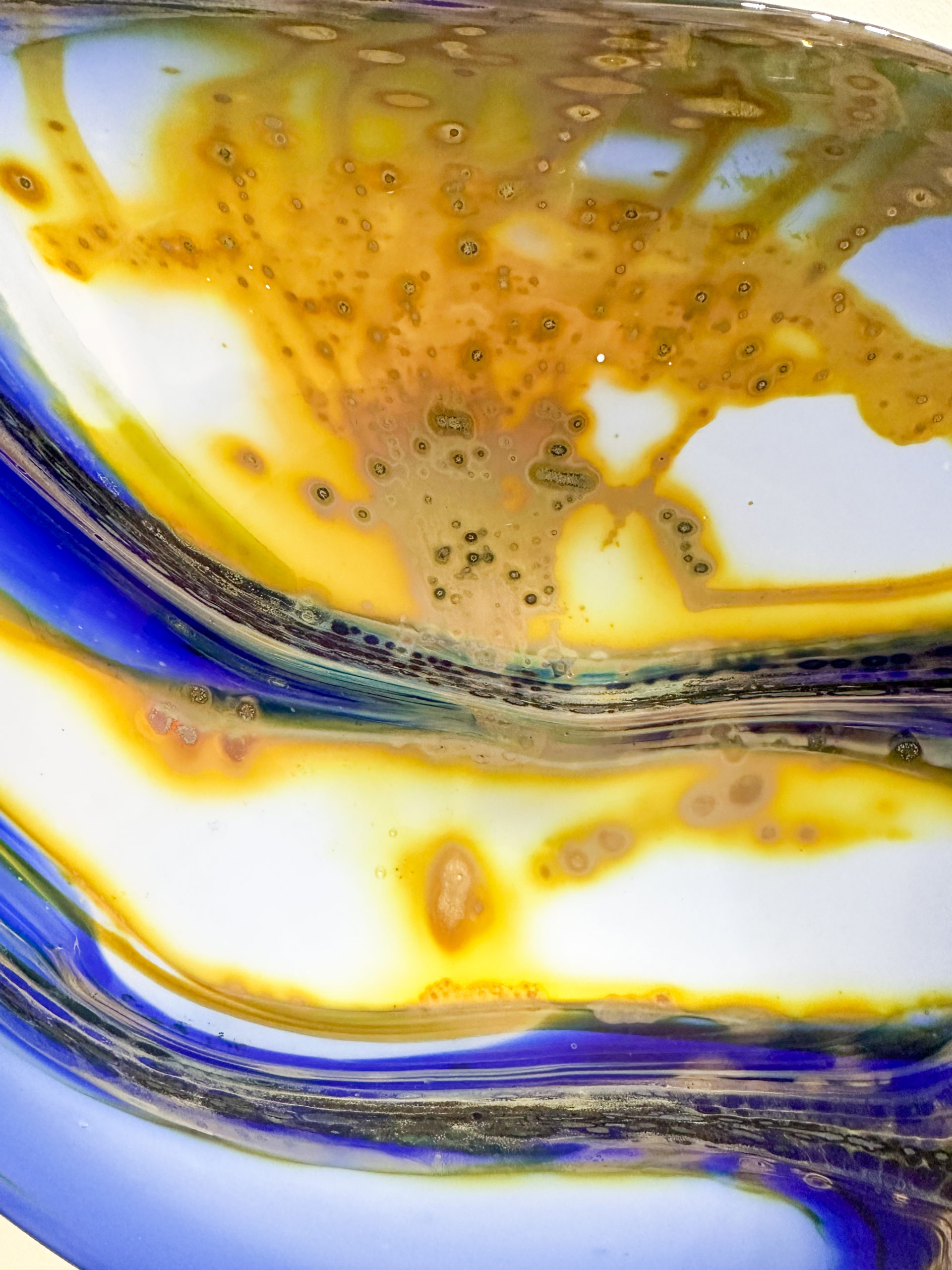 IMG_0379aurore morisse affaire conclue louis leloup verrerie sculpture grand format bleu doreĢ deĢcoration val saint lambert lieĢge belgique 20e sieĢcle deĢcoration collectionneur occasion