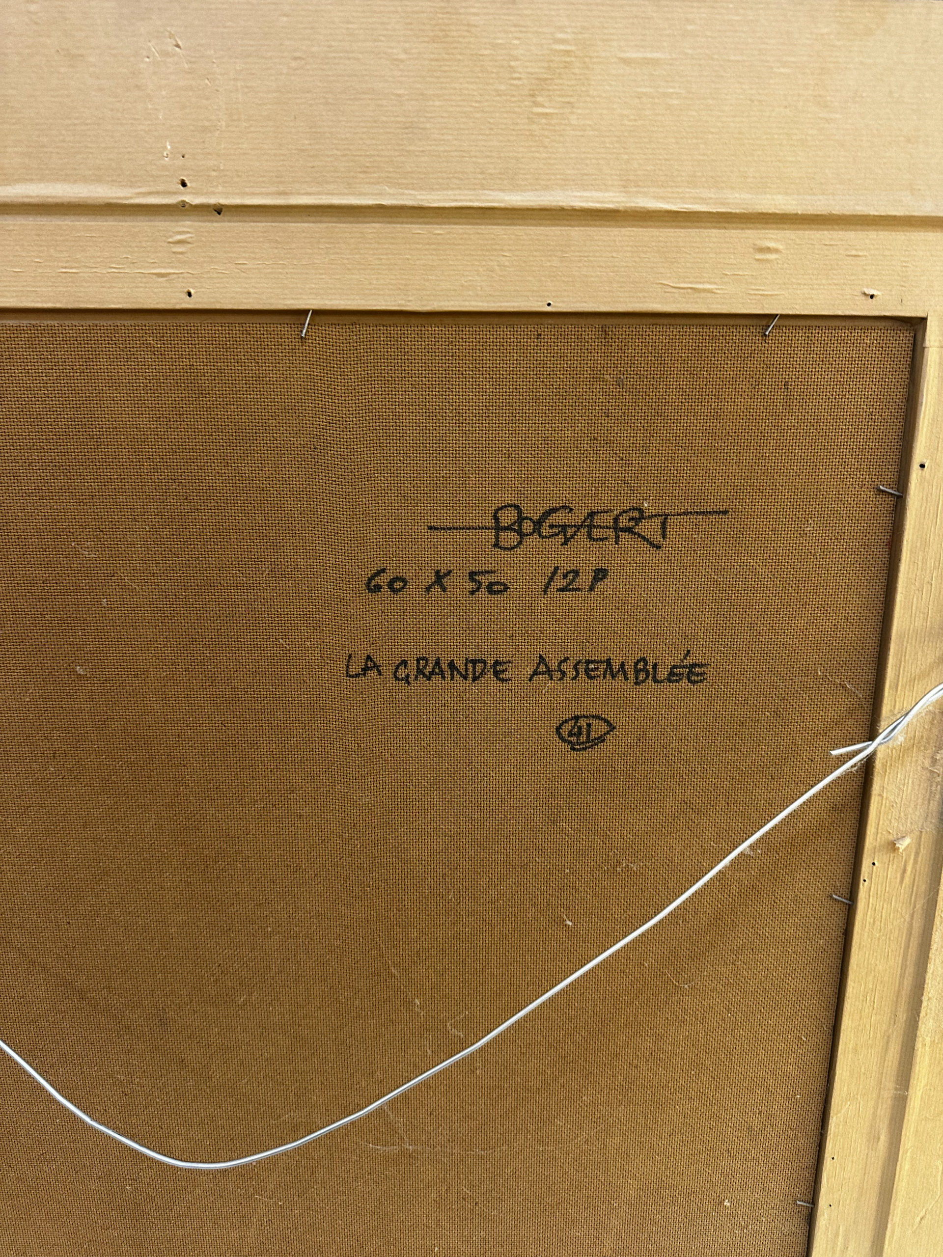 IMG_0383aurore morisse affaire conclue gaston bogaert tableau symbolisme surréalisme belge 20e siècle décoration collectionneur investissement huile sur toile