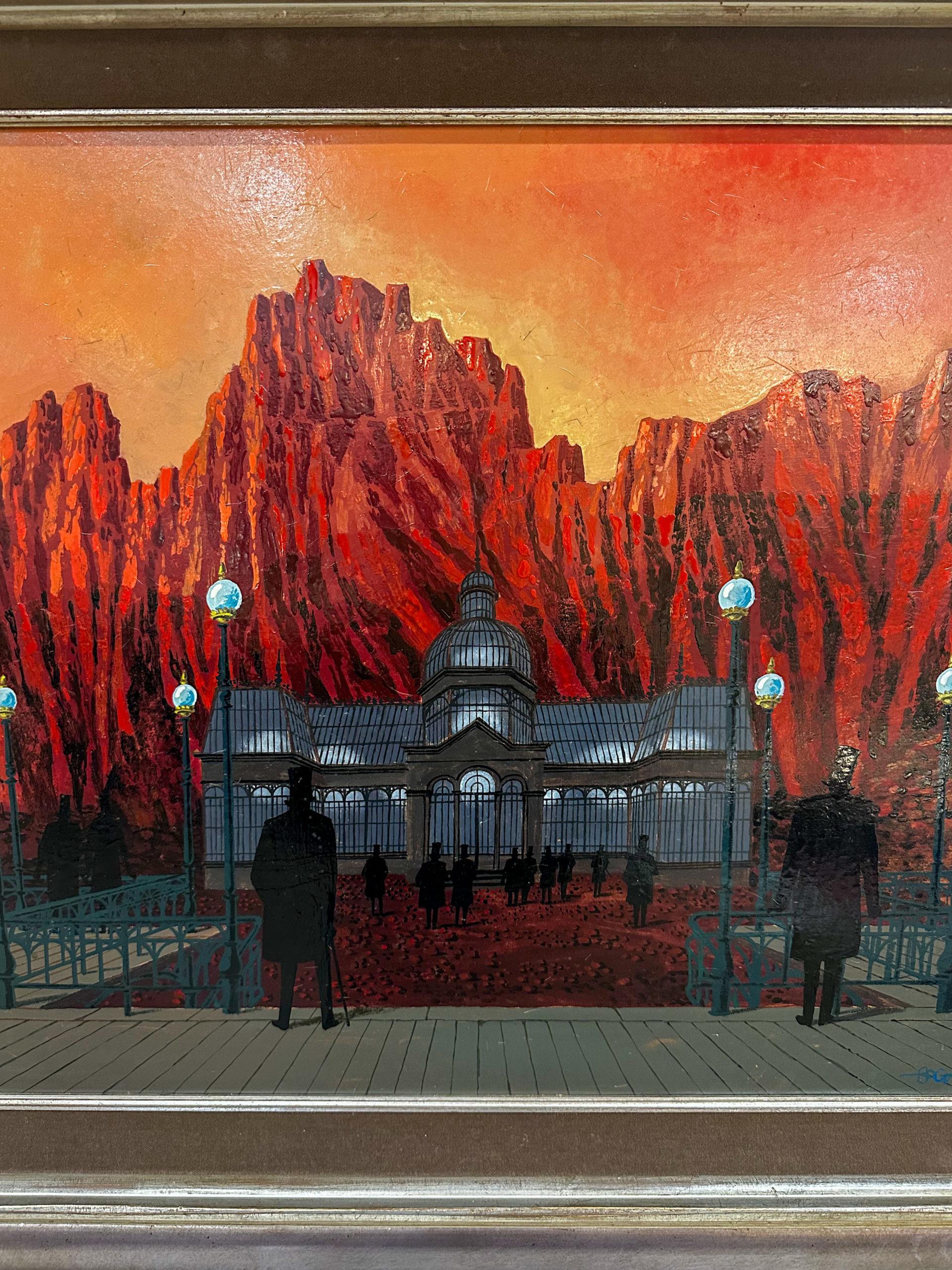 IMG_0386aurore morisse affaire conclue gaston bogaert tableau symbolisme surréalisme belge 20e siècle décoration collectionneur investissement huile sur toile