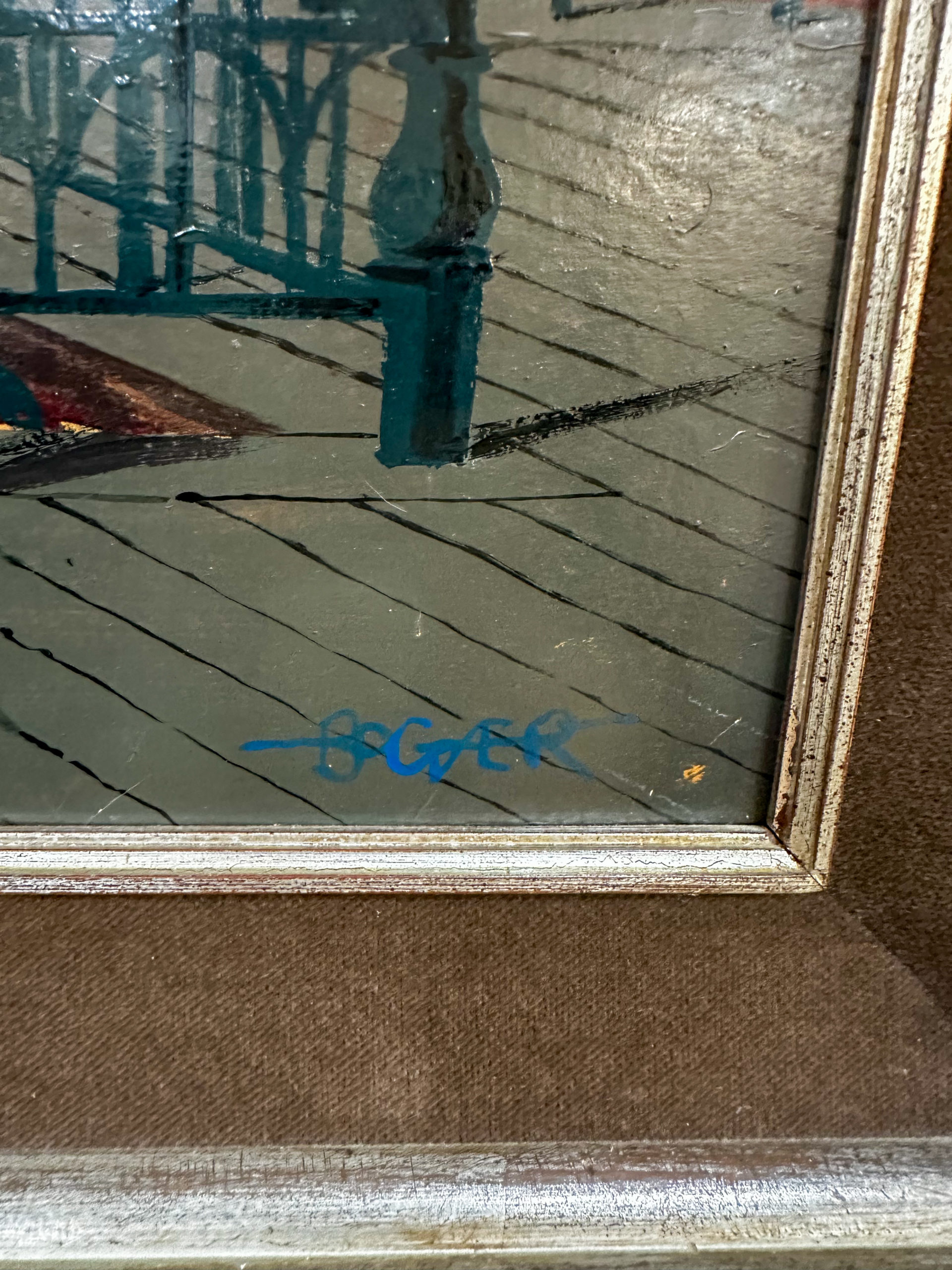 IMG_0387aurore morisse affaire conclue gaston bogaert tableau symbolisme surréalisme belge 20e siècle décoration collectionneur investissement huile sur toile