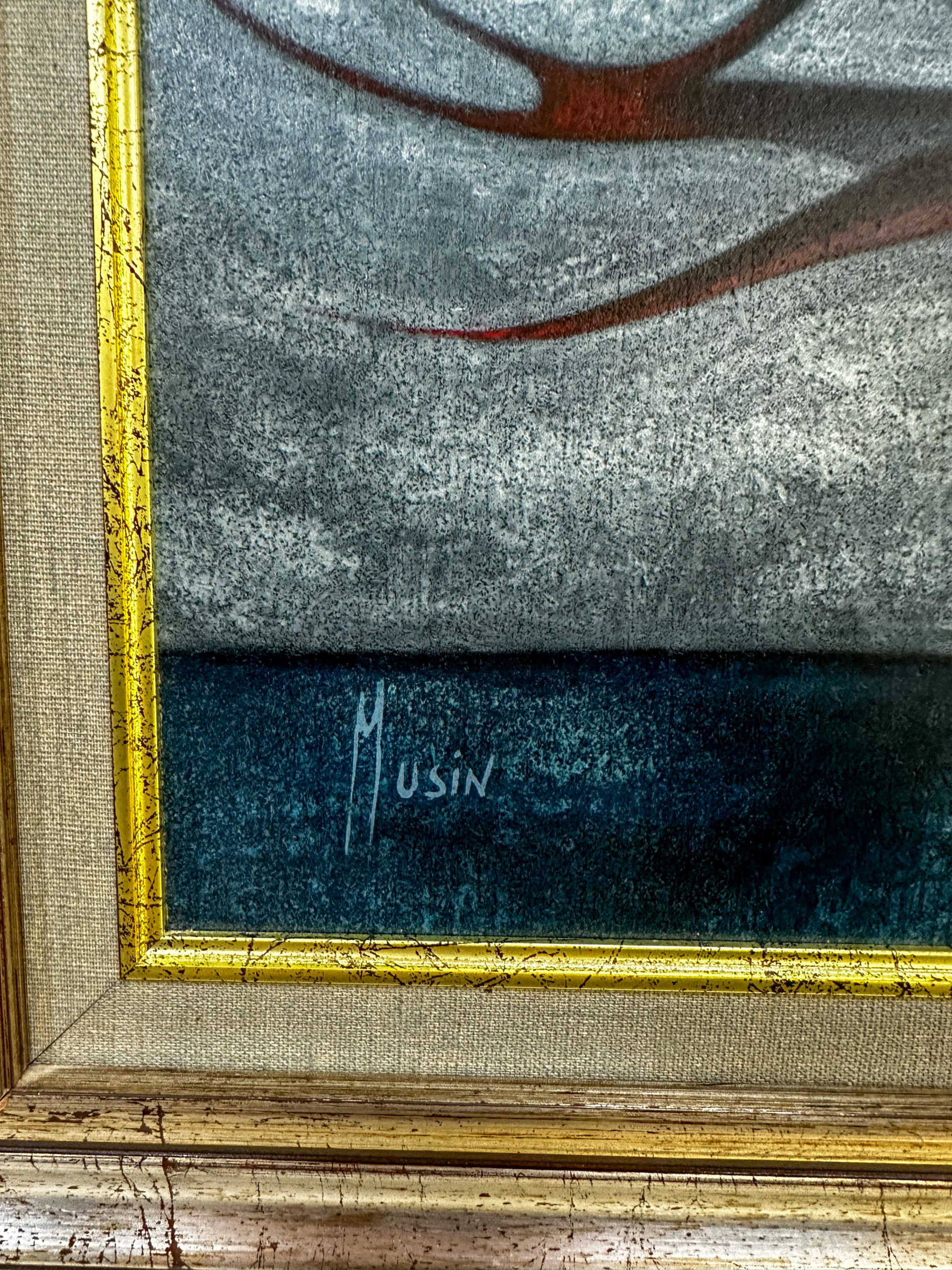 IMG_0397aurore morisse affaire conclue maurice musin tableau symbolisme surréalisme belge 20e siècle décoration collectionneur investissement huile sur toile