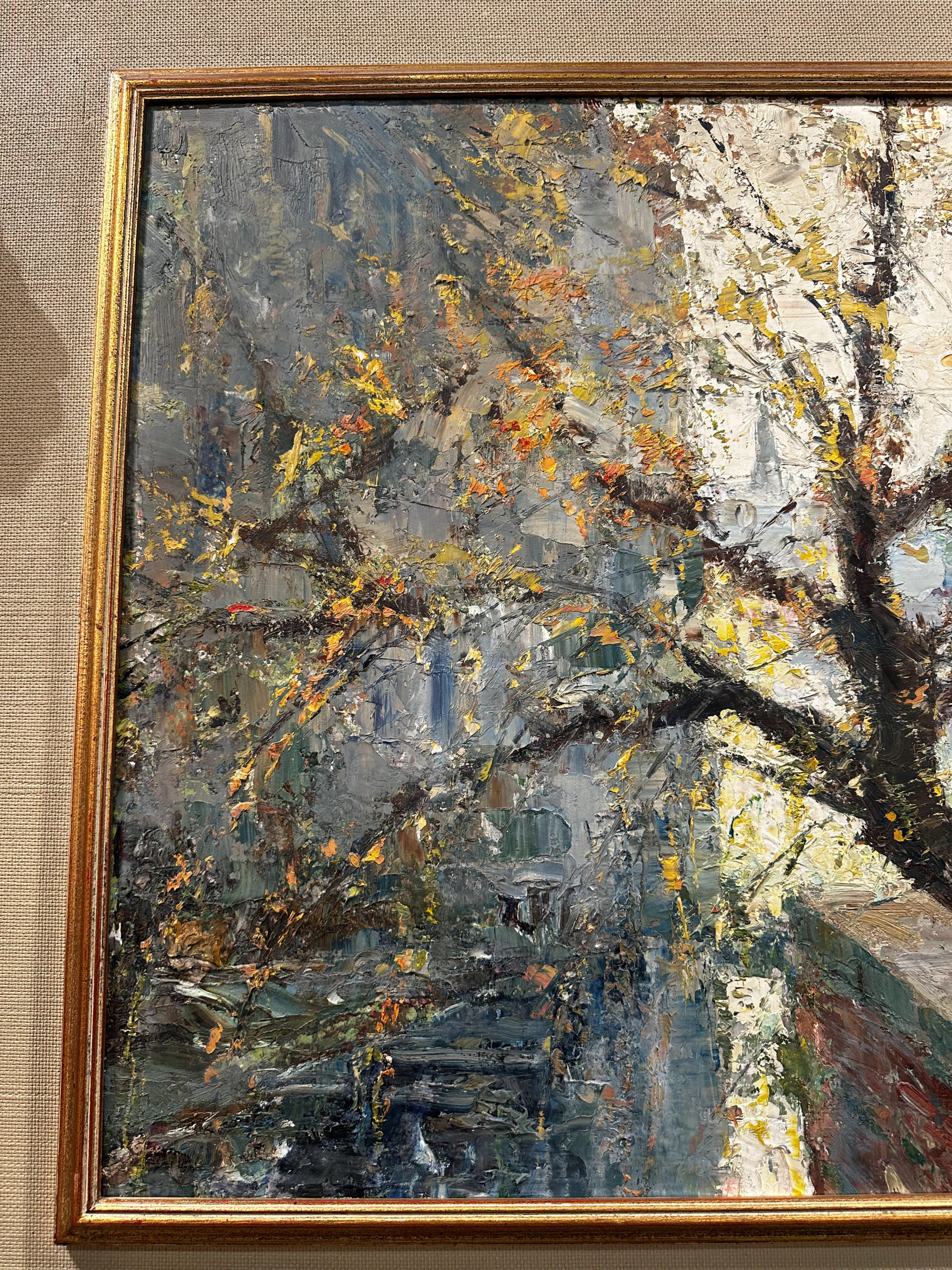 IMG_0859aurore morisse affaire conclue tableau paul hagemans belge 20e siècle impressioniste paysage art contemporain moderne collection belge