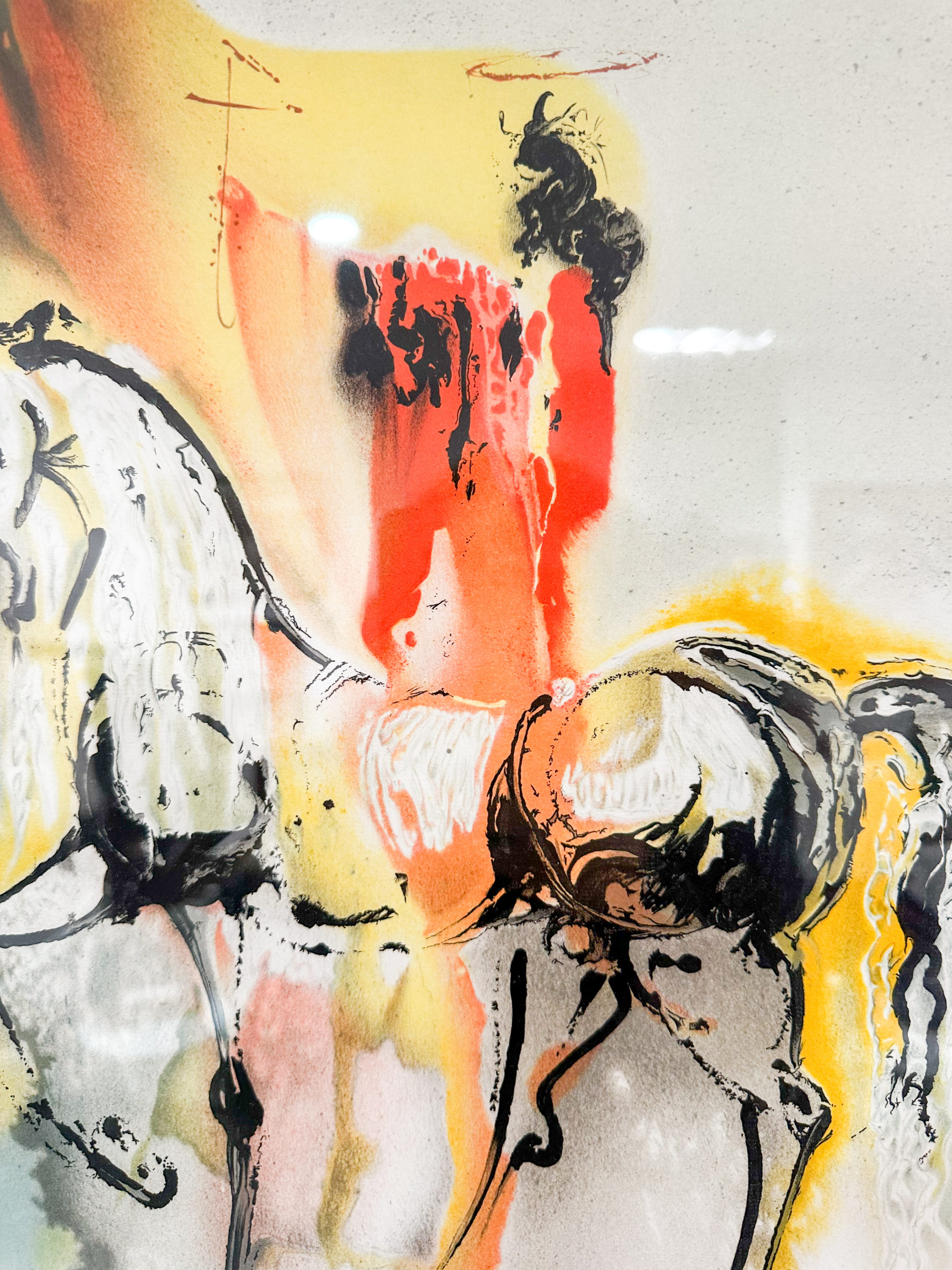 IMG_1118aurore morisse affaire conclue tableau lithographie salvador dali chevalier chrétien signé numéroté collection décoration investissement collectionneur