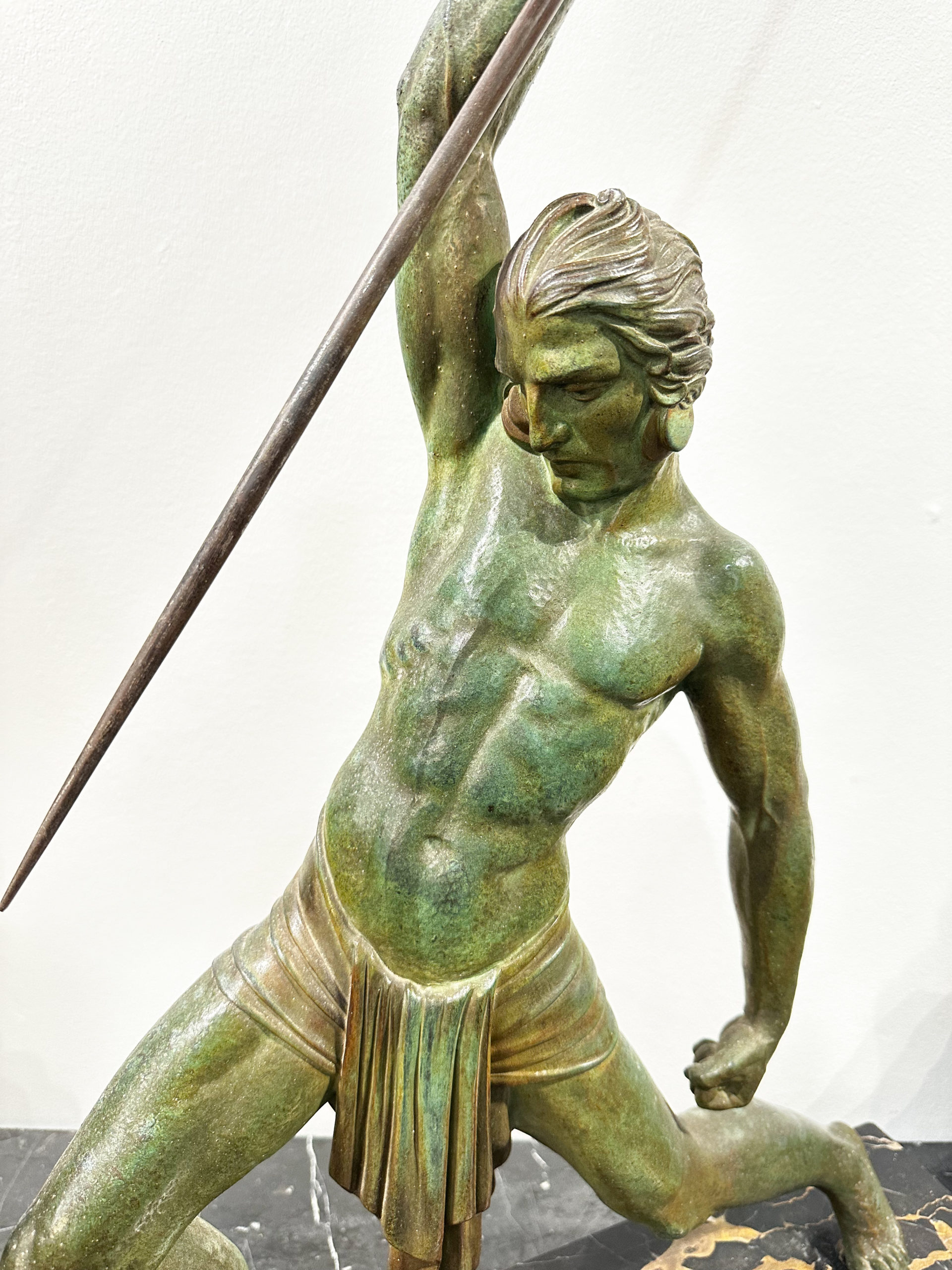 IMG_1140aurore morisse affaire conclue sculpture bronze chiparus art deco chasseur panthère années 30 20e siècle homme