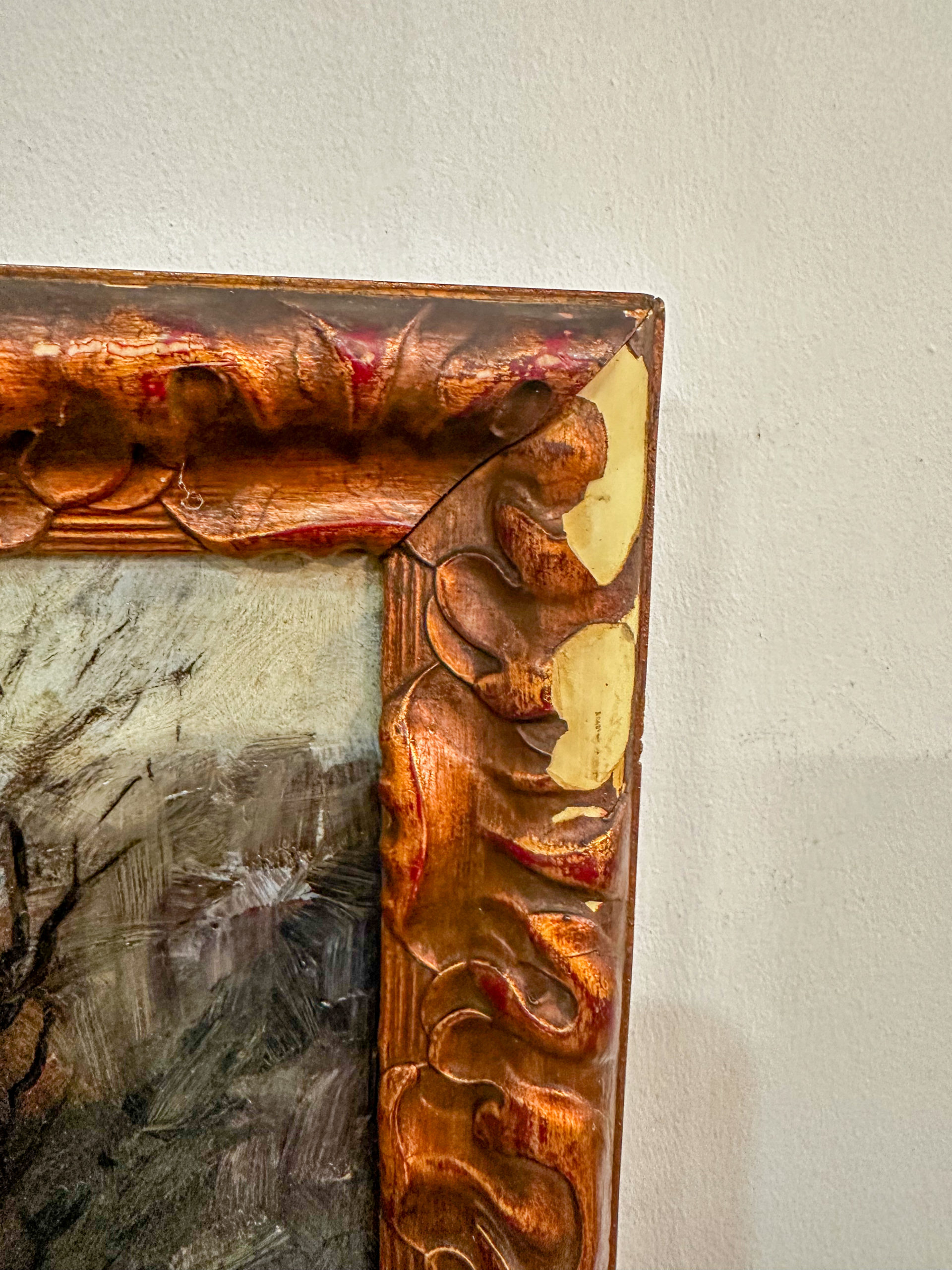 IMG_1195aurore morisse affaire conclue tableau paysage impressionisme modeste jean lhomme peintre belge liège liégeois 20e siècle 19e décoration collection collectionneur