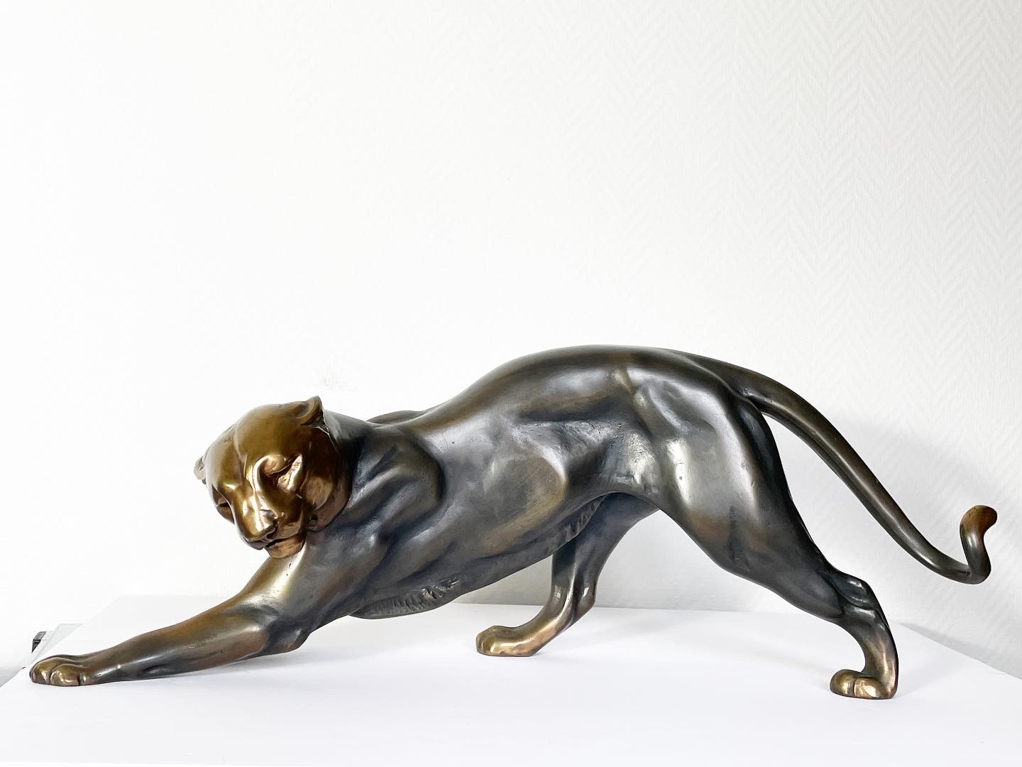 Lionne-guépard-bronze-animaux-patine-paire-art-deco-XXe-aurore-morisse-affaire-conclue2