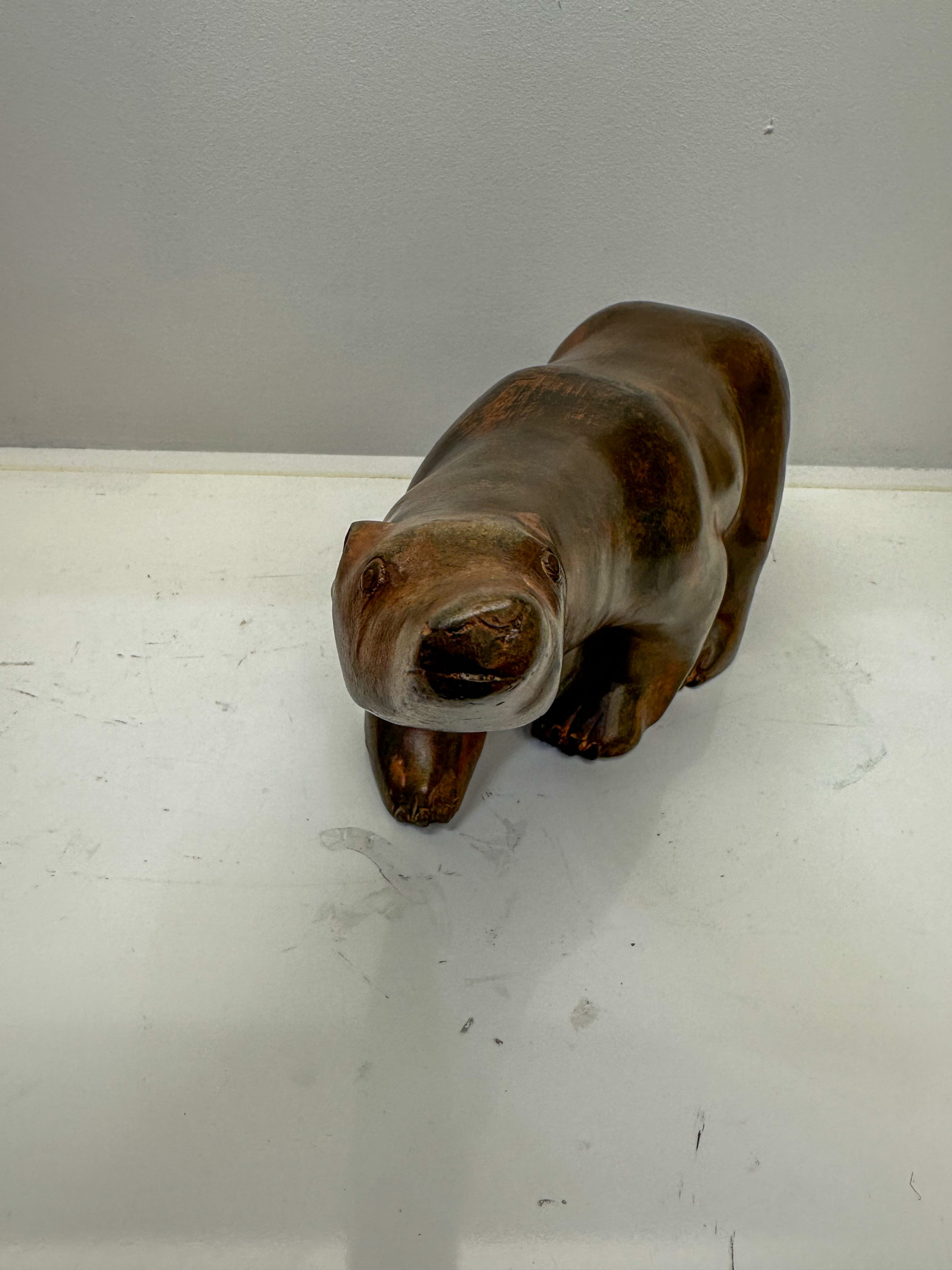 IMG_7809aurore-morisse-affaire-conclue-sculpture-bronze-ours-polaire-pierre-chenet-pompon-contemporain-20e-siècle-patine-collectionneur-animal-banquise-moyen-format-investissement