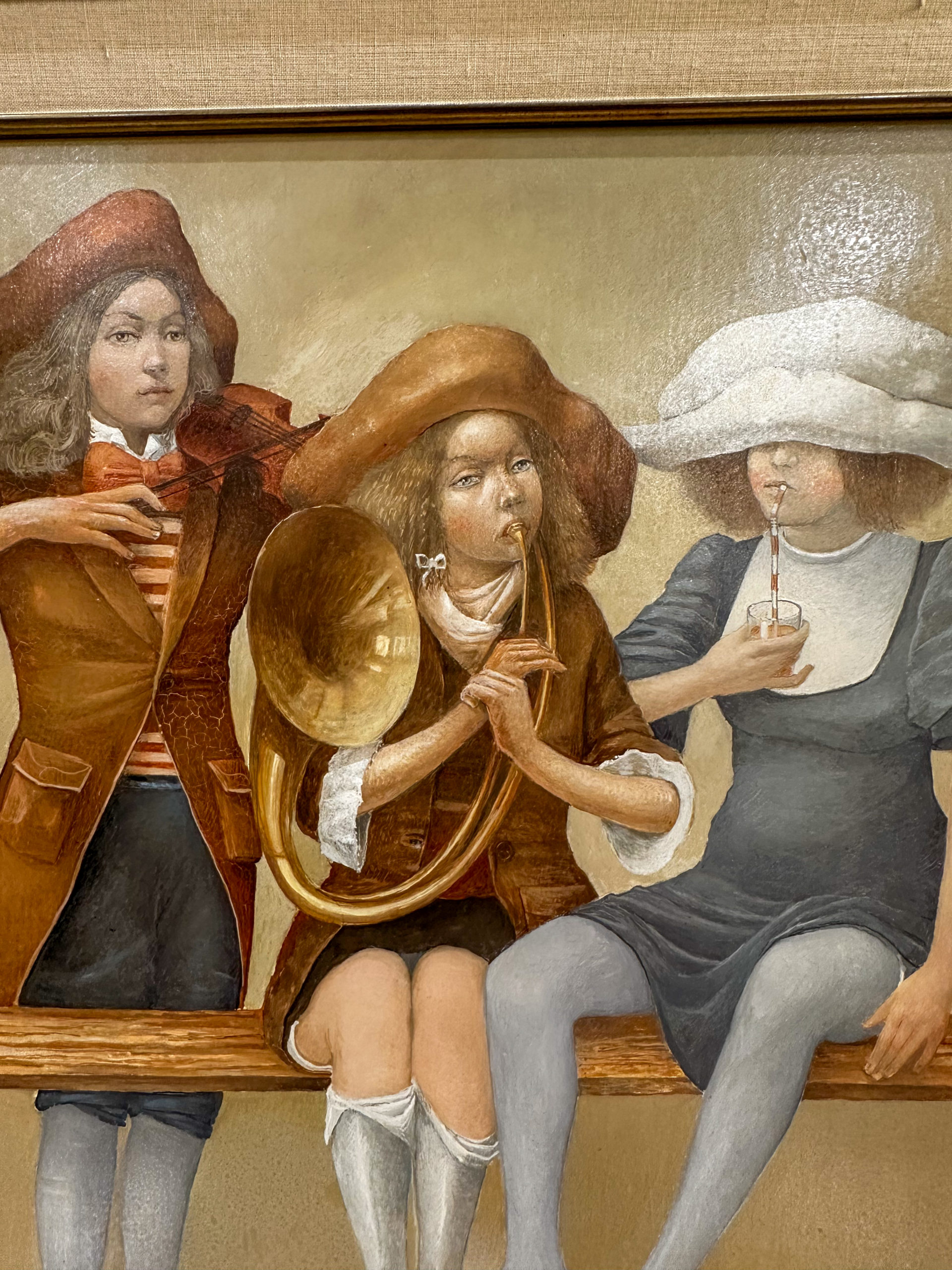 IMG_8213aurore-morisse-affaire-conclue-peinture-dingelstadt-3-soeurs-figuratif-tableau-20e-siècle-belge