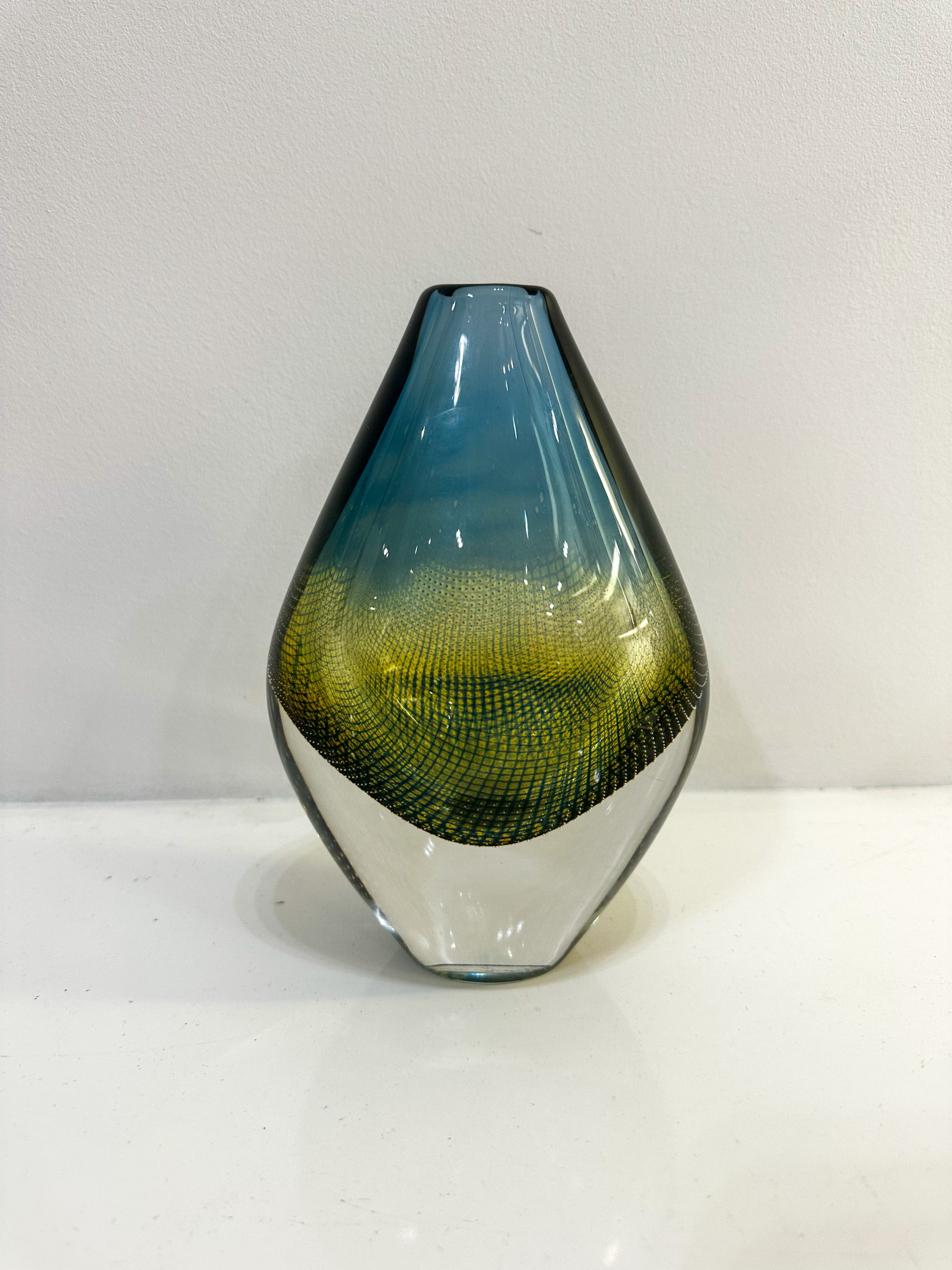 IMG_8216aurore-morisse-affaire-conclue-verrerie-sven-palmqvist-suède-années-70-vert-bleu-soliflor-décoration-vase
