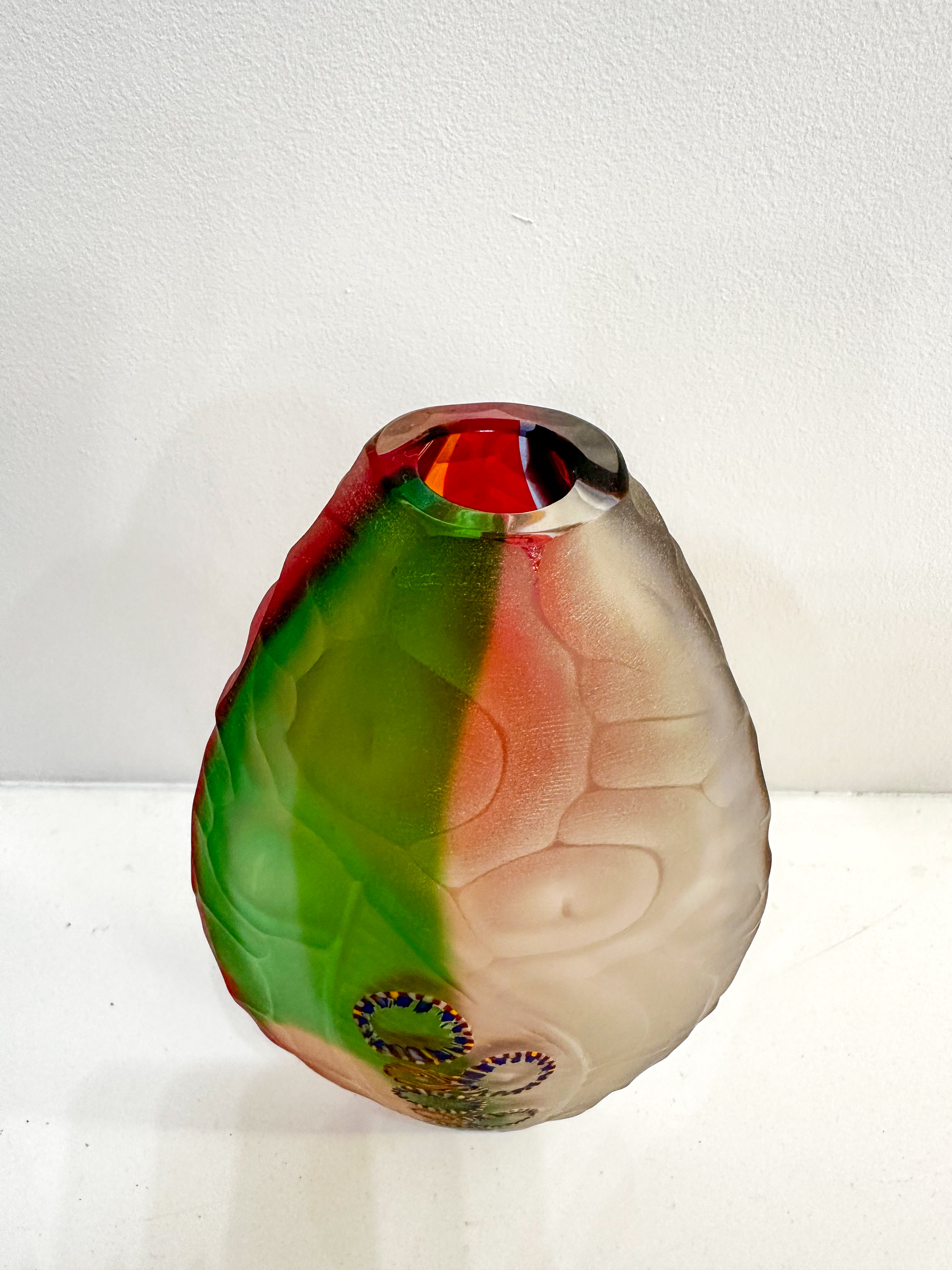 IMG_8227aurore-morisse-affaire-conclue-verrerie-vase-soliflor-davide-salvadore-murano-verre-soufflé-polychrome-jaune-rouge-abstrait-décoration-collectionneur