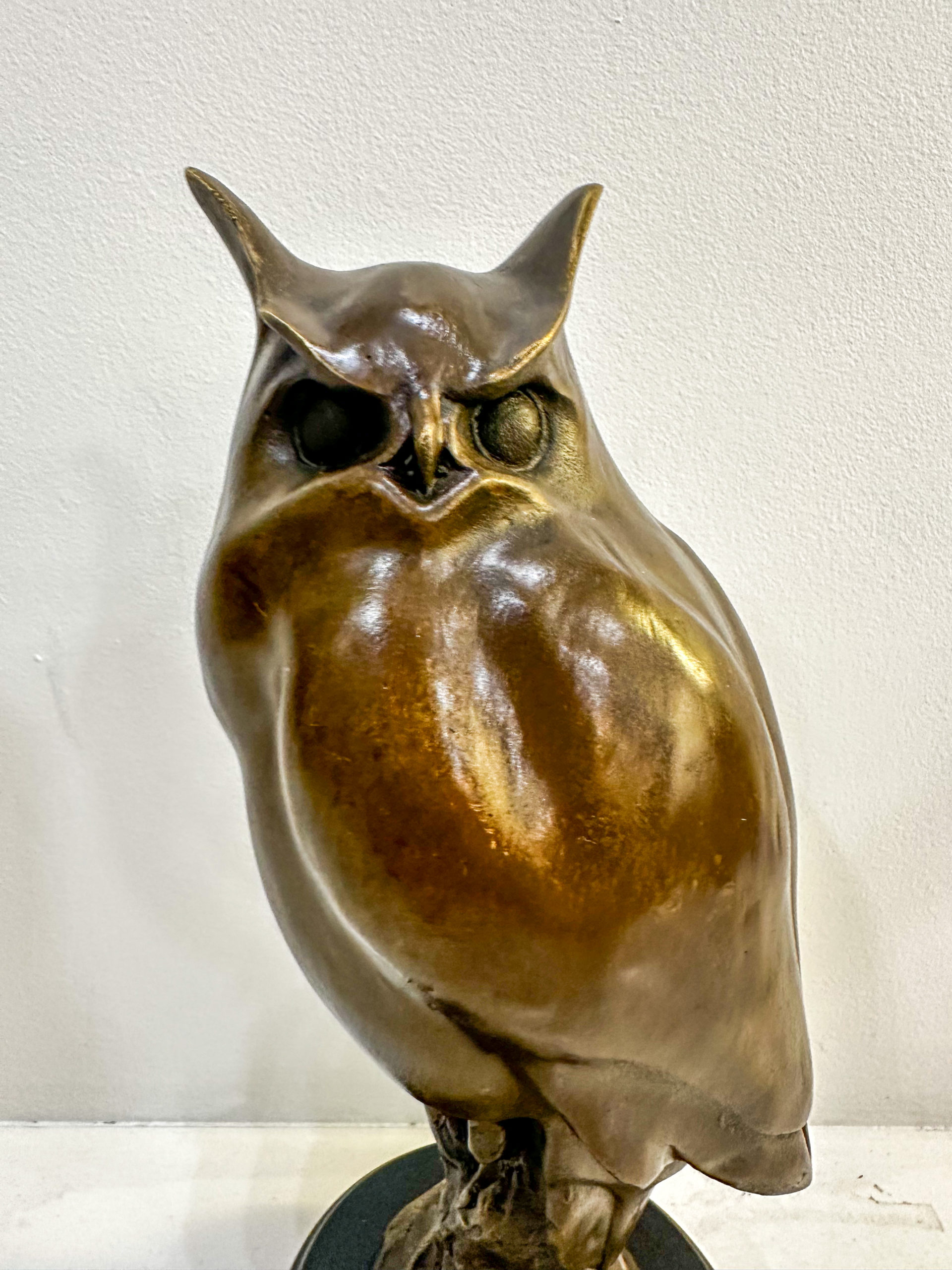IMG_8415aurore-morisse-affaire-conclue-sculpture-bronze-hibou-chouette-milo-décoration-animal-collection-marebre-réalism