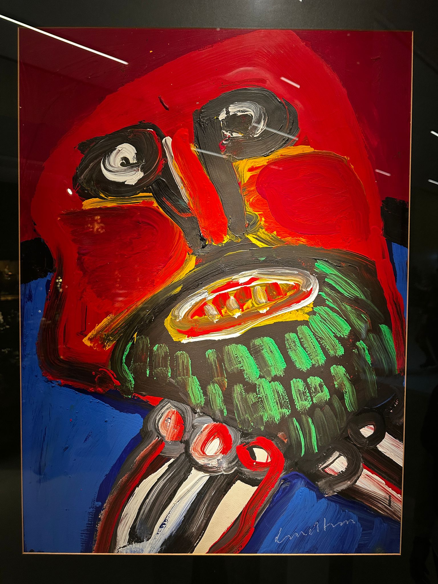 PHOTO-2025-03-27-09-03-25-2aurore-morisse-affaire-conclue-peinture-bengt-lindstrom-contemporain-20e-siècle-cobra-naif-investissement-collectionneur-rouge-bleu-europe