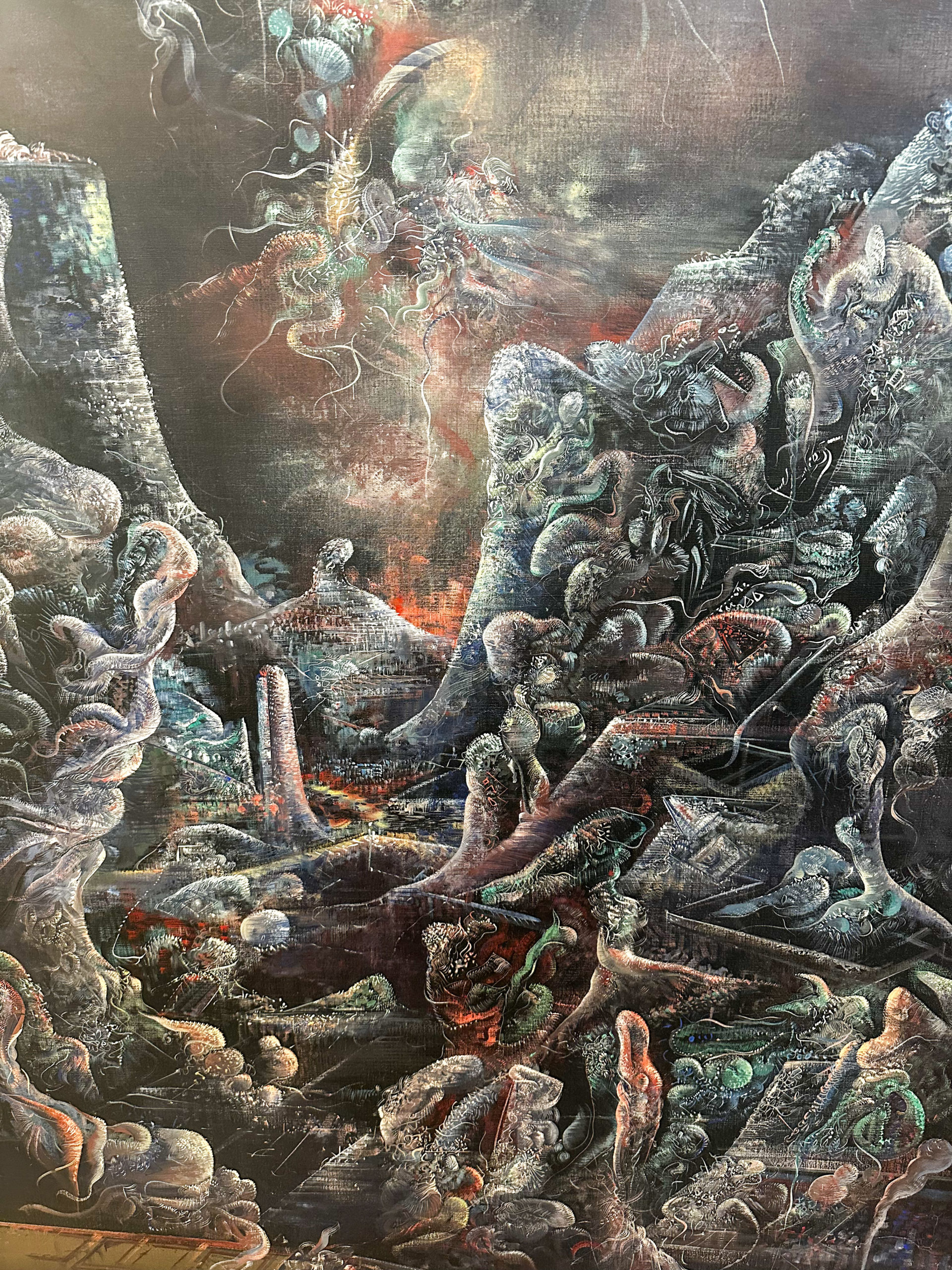 IMG_8987aurore-morisse-affaire-conclue-tableau-marc-janson-france-fantastique-voix-des-sources-peinture-huile-sur-toile-collection-uhoda-art-moderne-20e-siècle-collectionneur-investissement