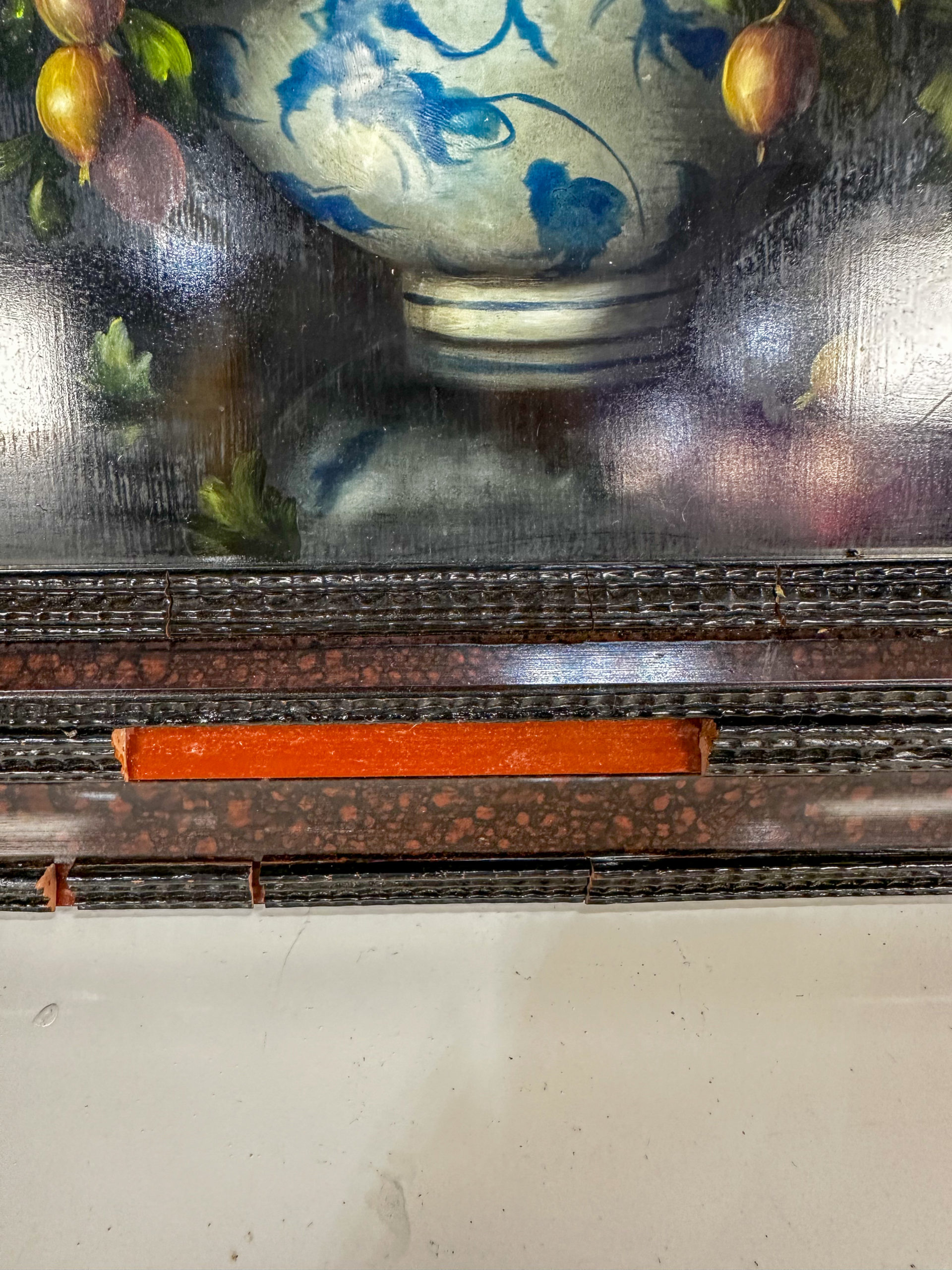 IMG_9192aurore morisse affaire conclue tableau dresse nature morte peinture huile cadre 20e siècle hollandais occasion collectioneur décoration