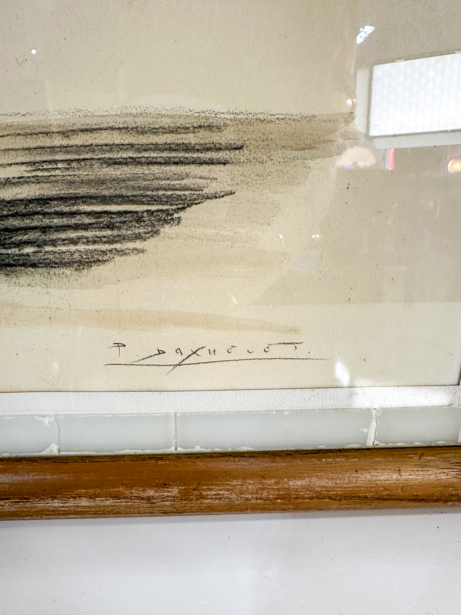 IMG_9197aurore morisse affaire conclue tableau daxhelet dessin lutteurs belge 20e siècle contemporain collectionneur décoration sport