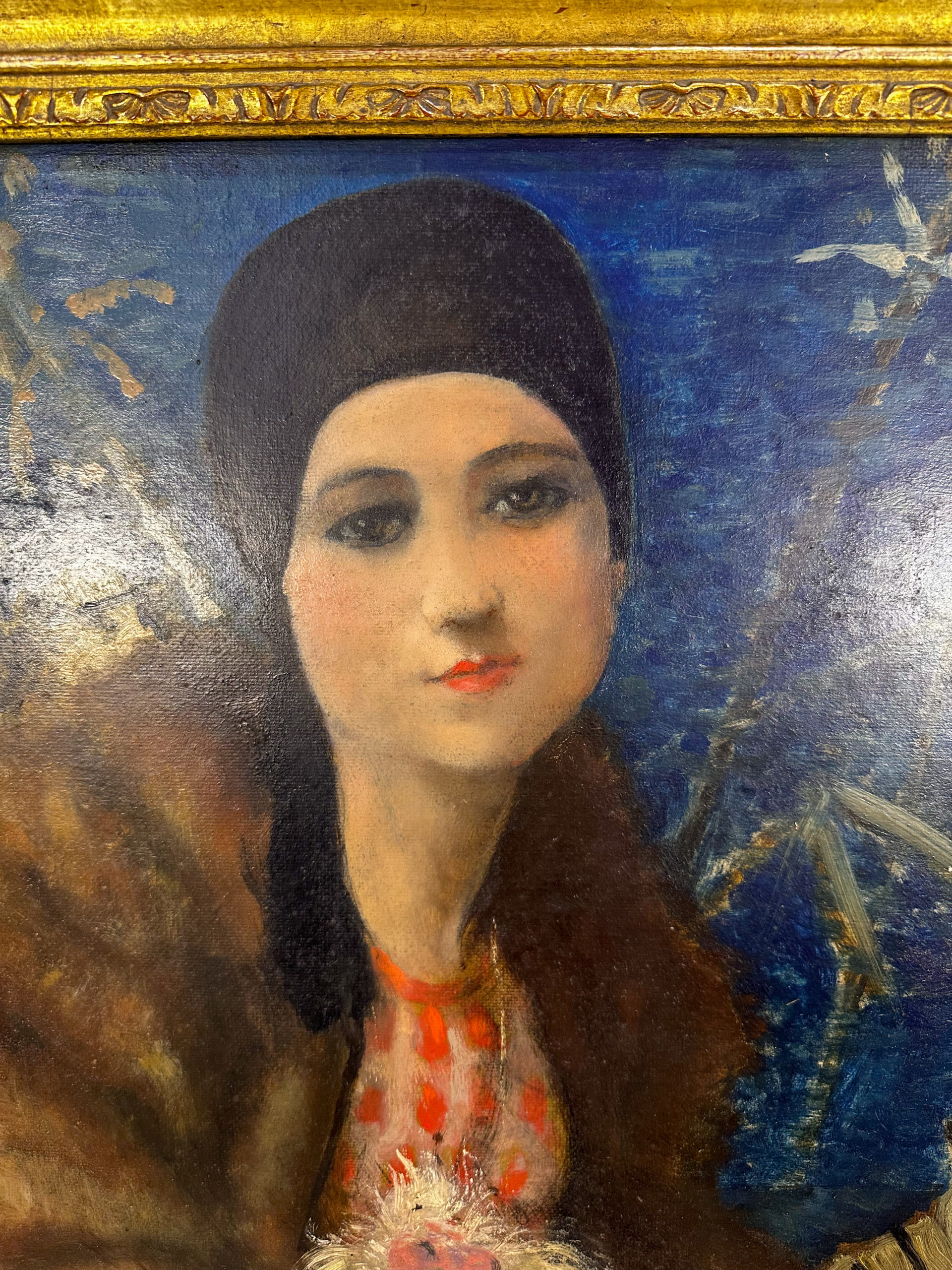 IMG_9239aurore morisse affaire conclue tableau armand rassenfosse encaustique portrait jeune femme 1929 peinture belge belgique années 20 collectionneur décoration investissement