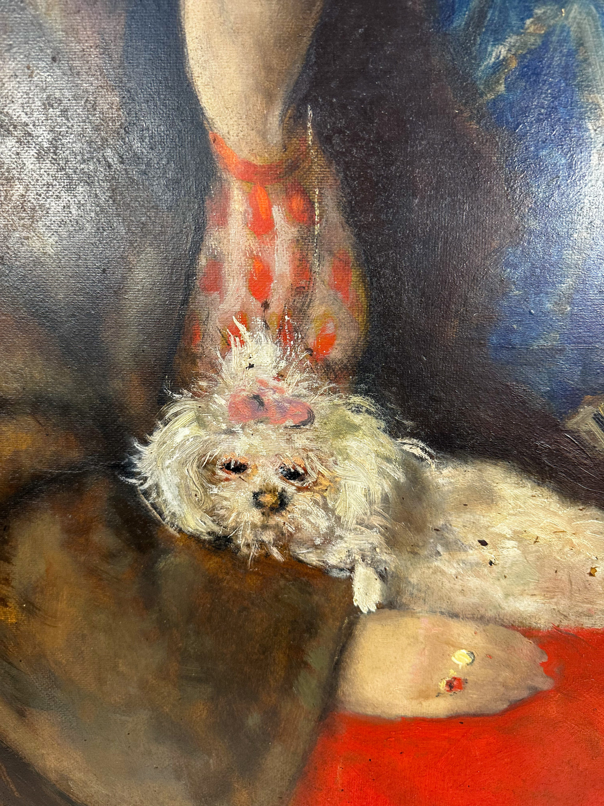 IMG_9240aurore morisse affaire conclue tableau armand rassenfosse encaustique portrait jeune femme 1929 peinture belge belgique années 20 collectionneur décoration investissement