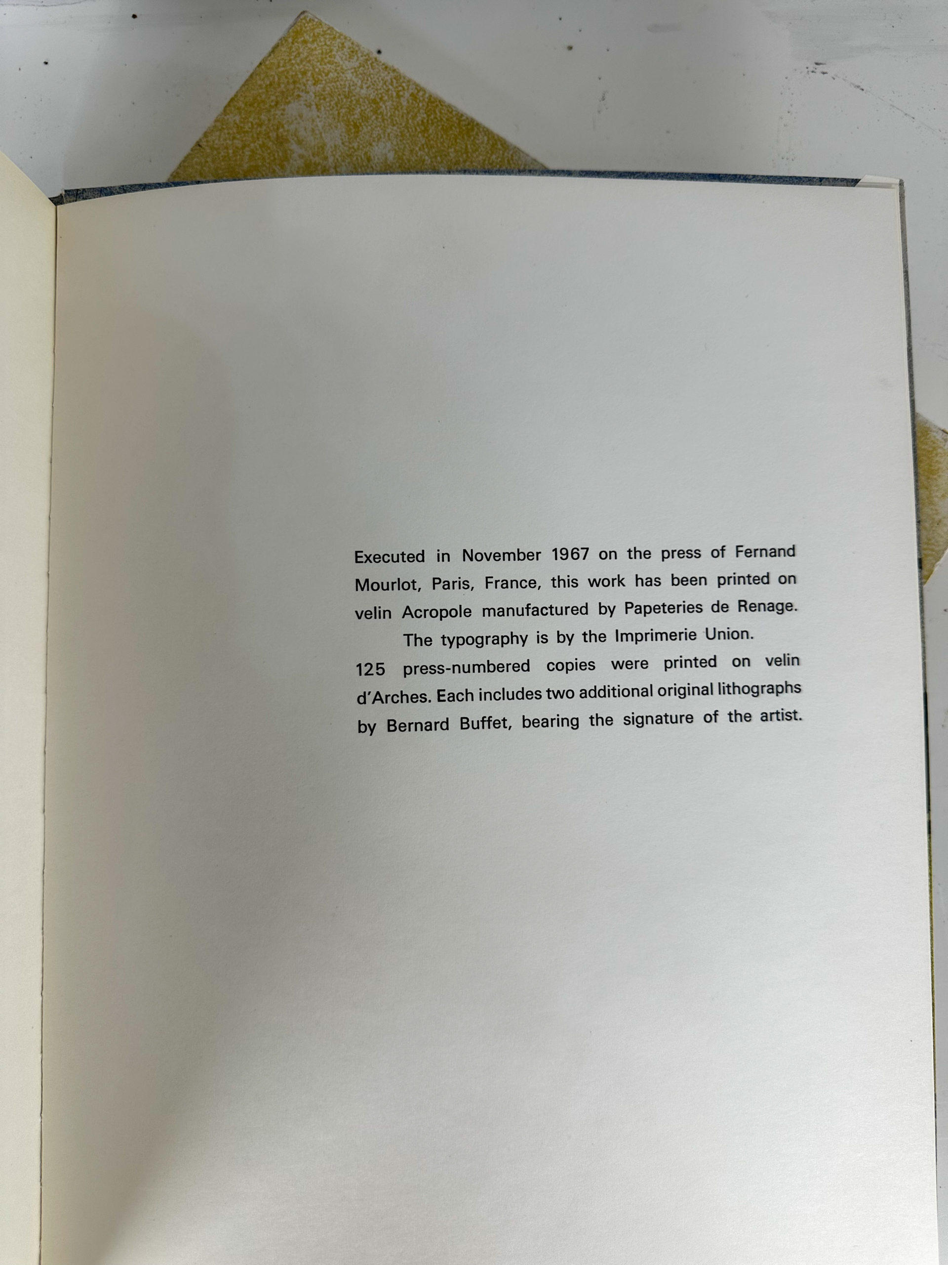 IMG_9397aurore morisse affaire conclue livre bernard buffet lithographie gravure estampe collection collectionneur livre ancien