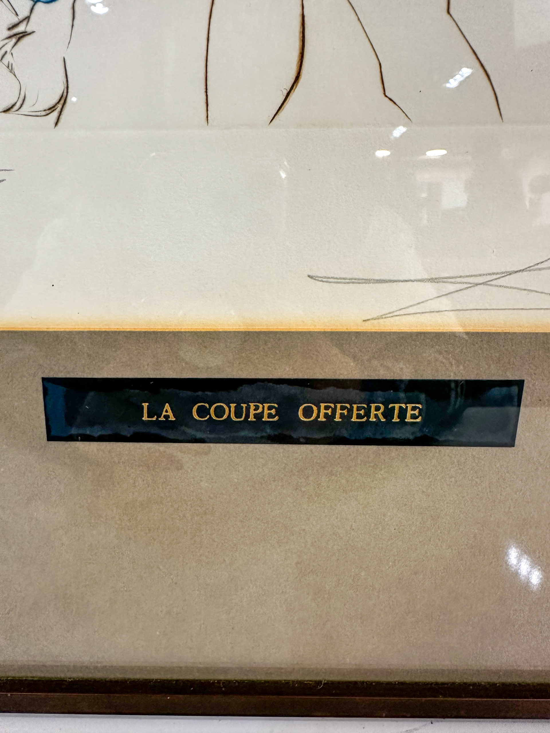 IMG_9848aurore morisse affaire conclue lithographie dali la coupe offerte gravure estampe collection collectionneur décoration 20e siècle surréalisme