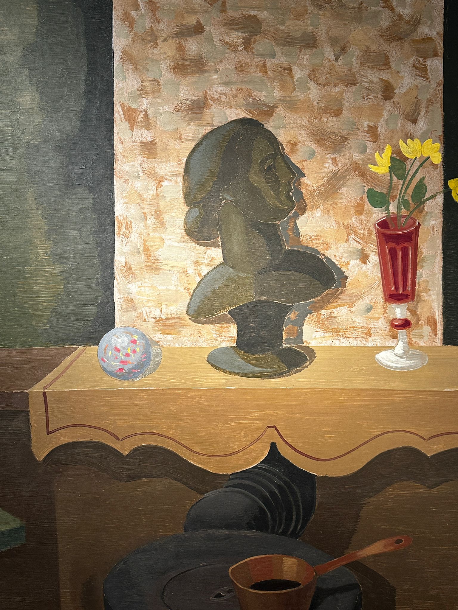 502a76e1-33fb-4713-b436-4858060bbe15aurore morisse affaire conclue tableau edgar scauflaire belge surréalisme naïf 20e siècle moderne contemporain collectionneur investissement décoration