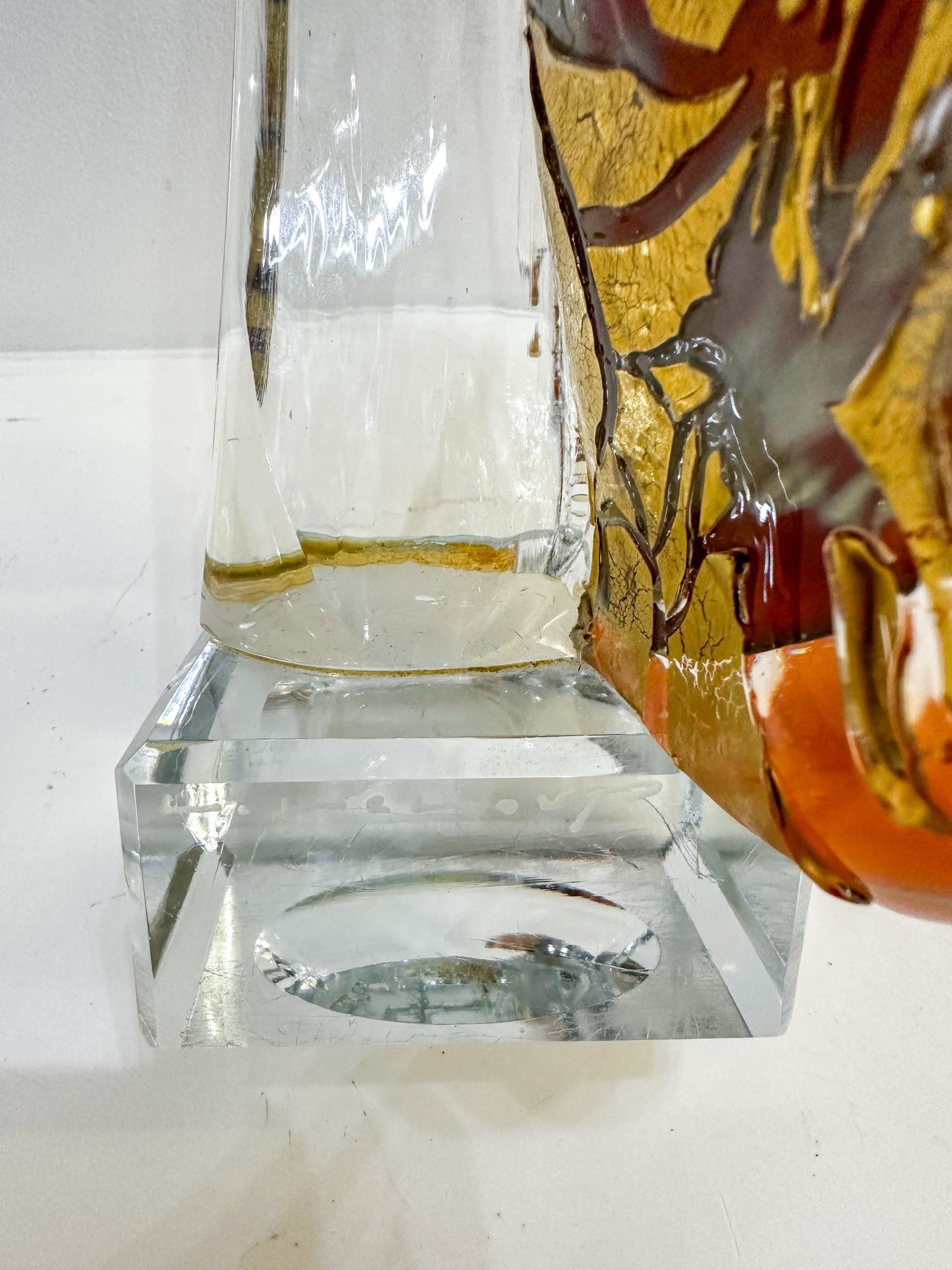 IMG_0285aurore morisse affaire conclue louis leloup verrerie sculpture or val saint lambert liège belgique 20e siècle décoration collectionneur occasion