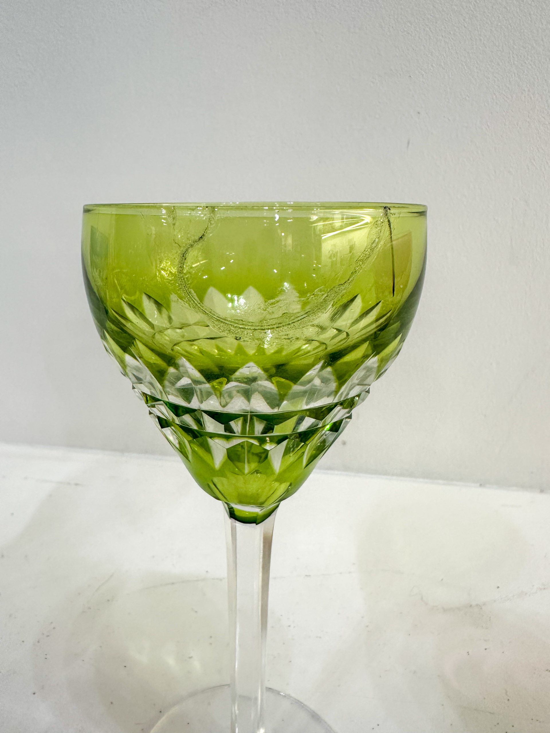IMG_0415aurore morisse affaire conclue val saint lambert verres carafe cristal service de table art de la table couleur seconde main occasion vintage