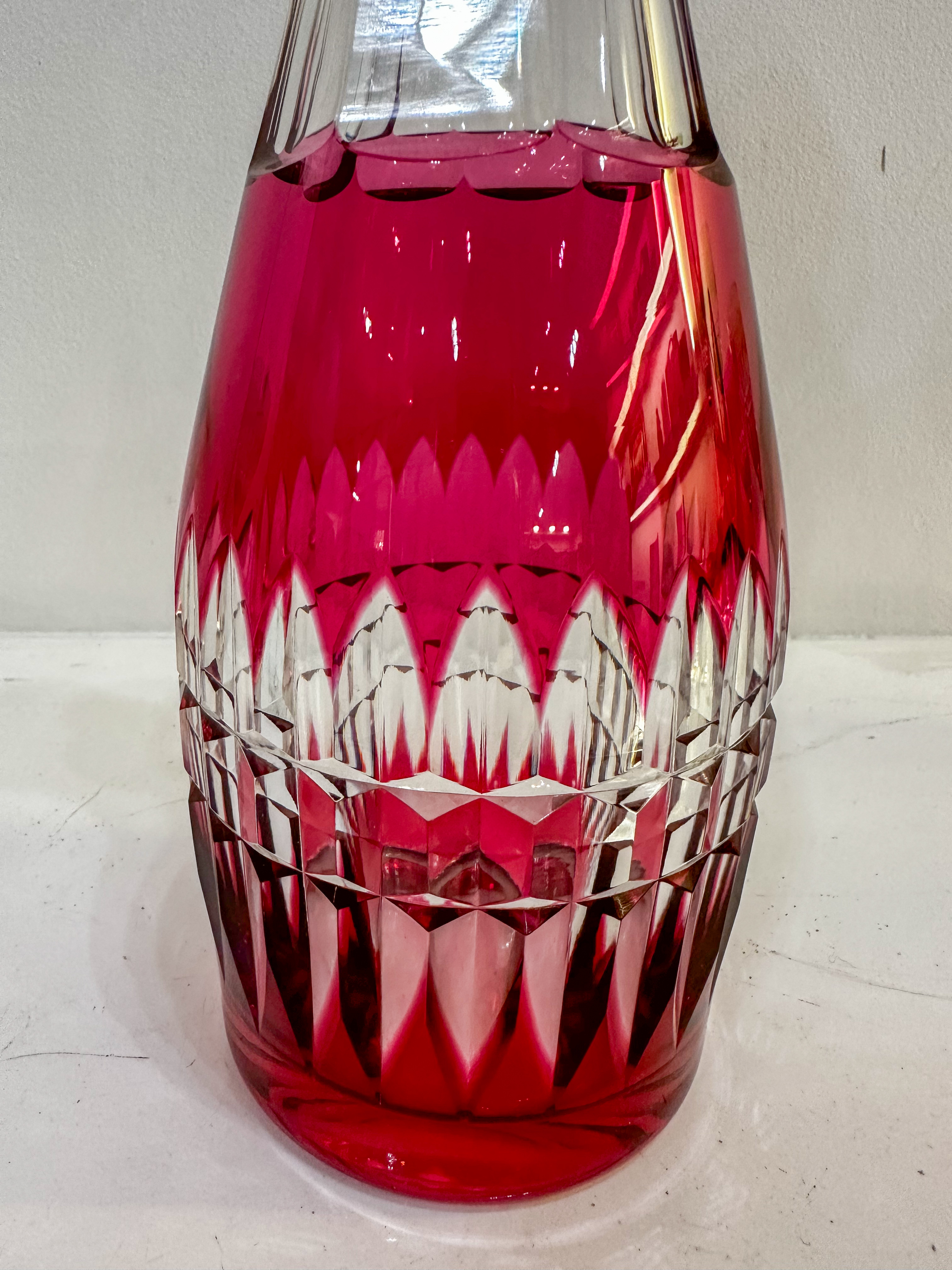 IMG_0417aurore morisse affaire conclue val saint lambert verres carafe cristal service de table art de la table couleur seconde main occasion vintage