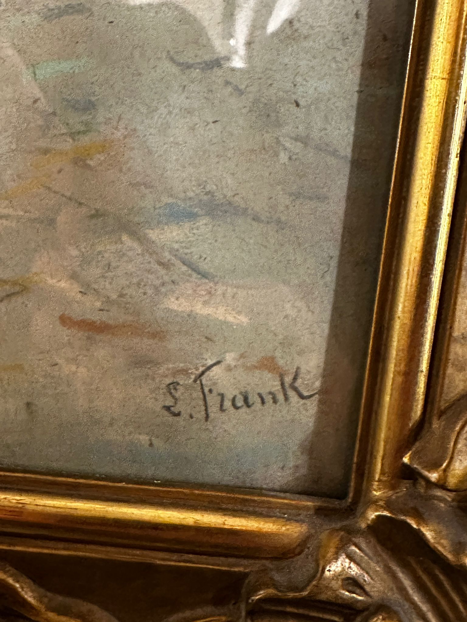 edcc3379-444a-4955-a515-a3affbda4971aurore morisse affaire conclue tableau lucien frank pastel belge bruxelles réalisme naturalisme 19e siècle moderne contemporain collectionneur investissement décoration