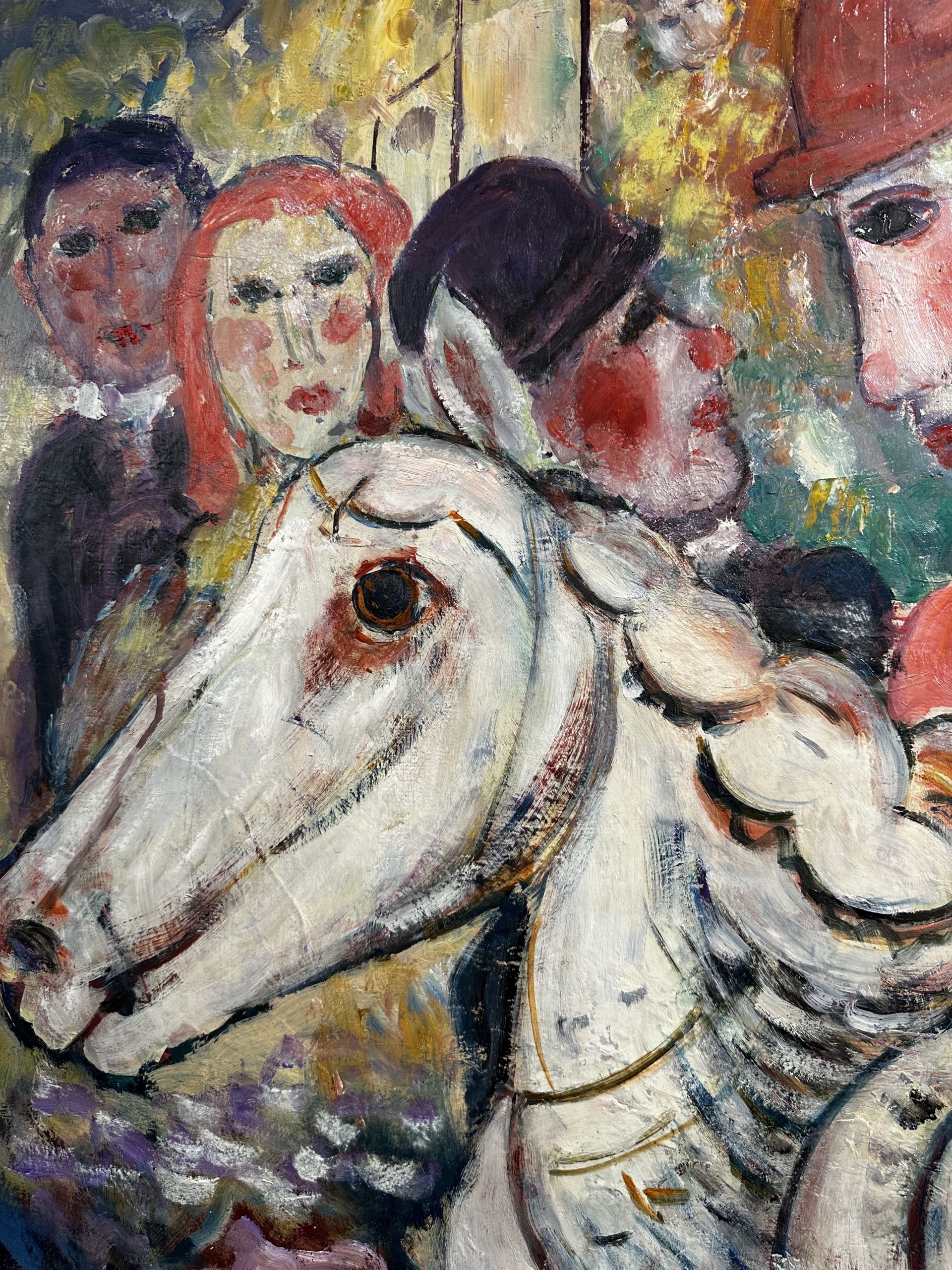 IMG_0812aurore morisse affaire conclue tableau marcel hocq peintre belge huile sur toile expressioniste naif couleurs 20e siècle poétique collection collectionneur