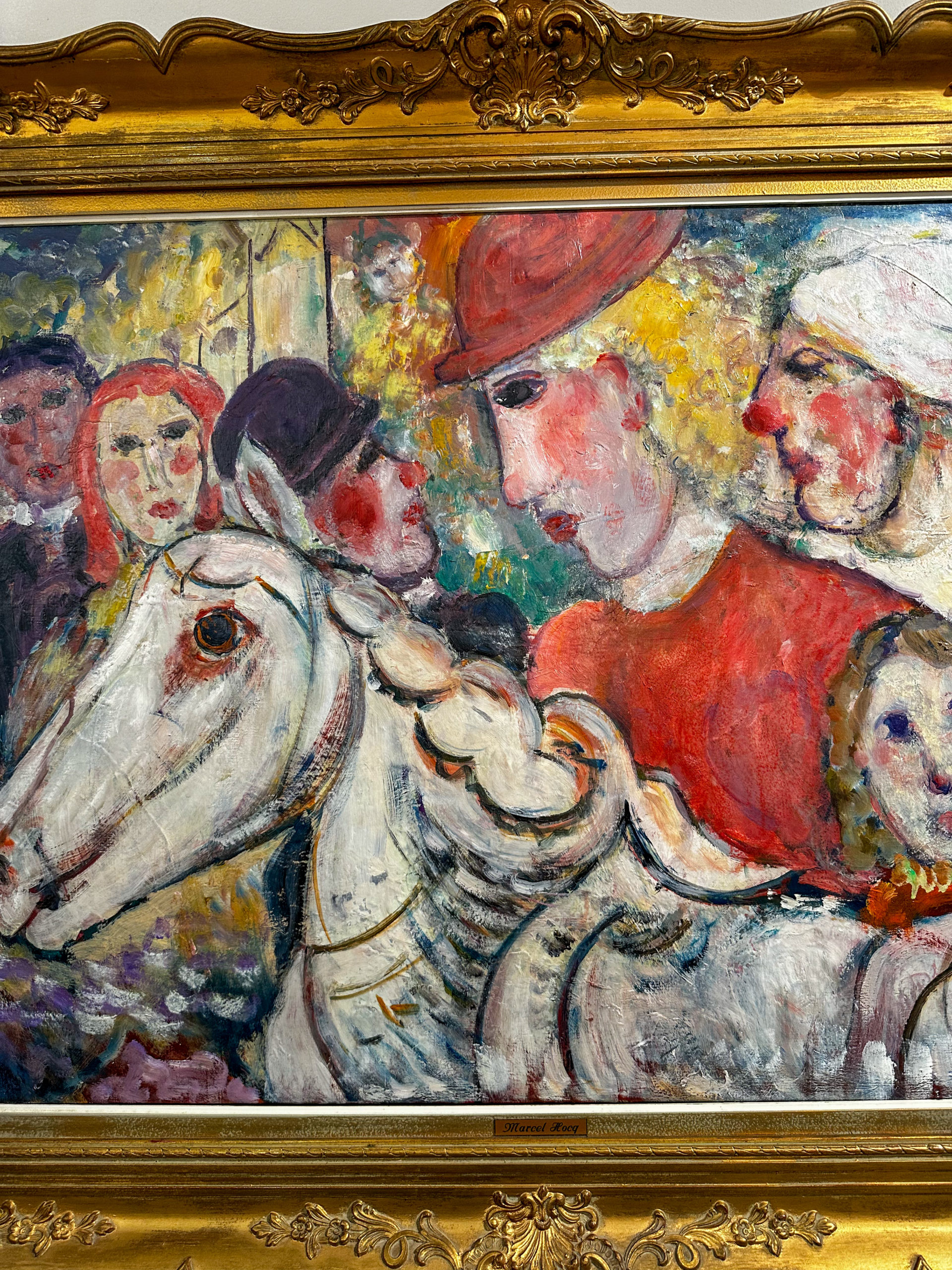 IMG_0813aurore morisse affaire conclue tableau marcel hocq peintre belge huile sur toile expressioniste naif couleurs 20e siècle poétique collection collectionneur