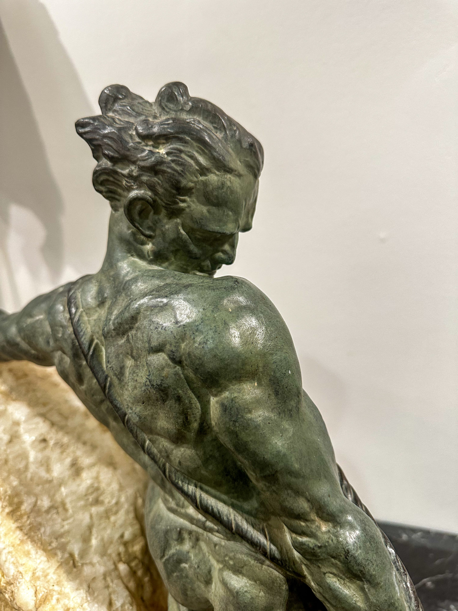 IMG_0918aurore morisse affaire conclue sculpture art déco bronze pierre raphael papa années 30 20e siècle grand format collection collectionneur