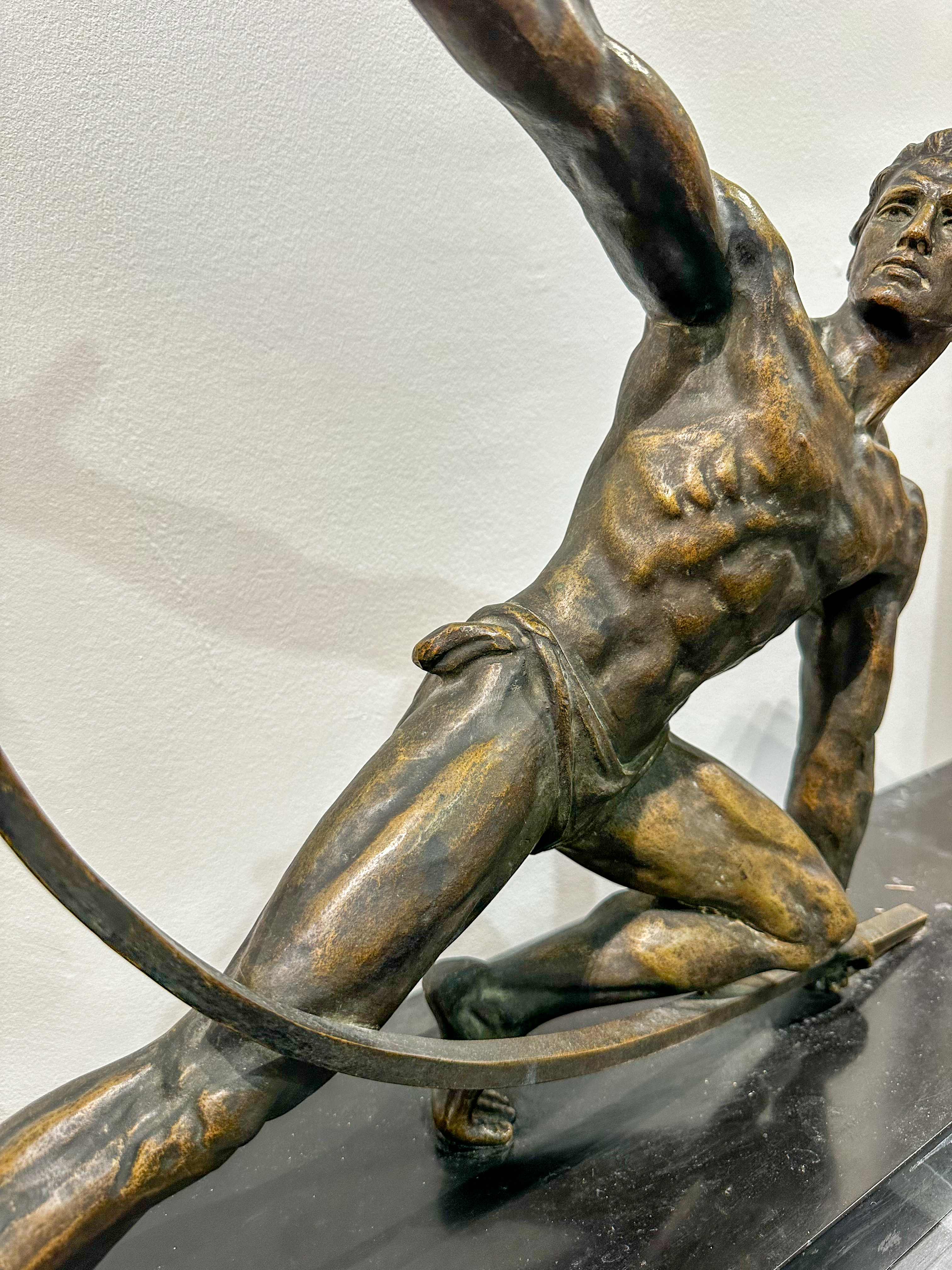 IMG_1133aurore morisse affaire conclue sculpture bronze chiparus art deco bandeur d&rsquo;arcs années 30 20e siècle homme