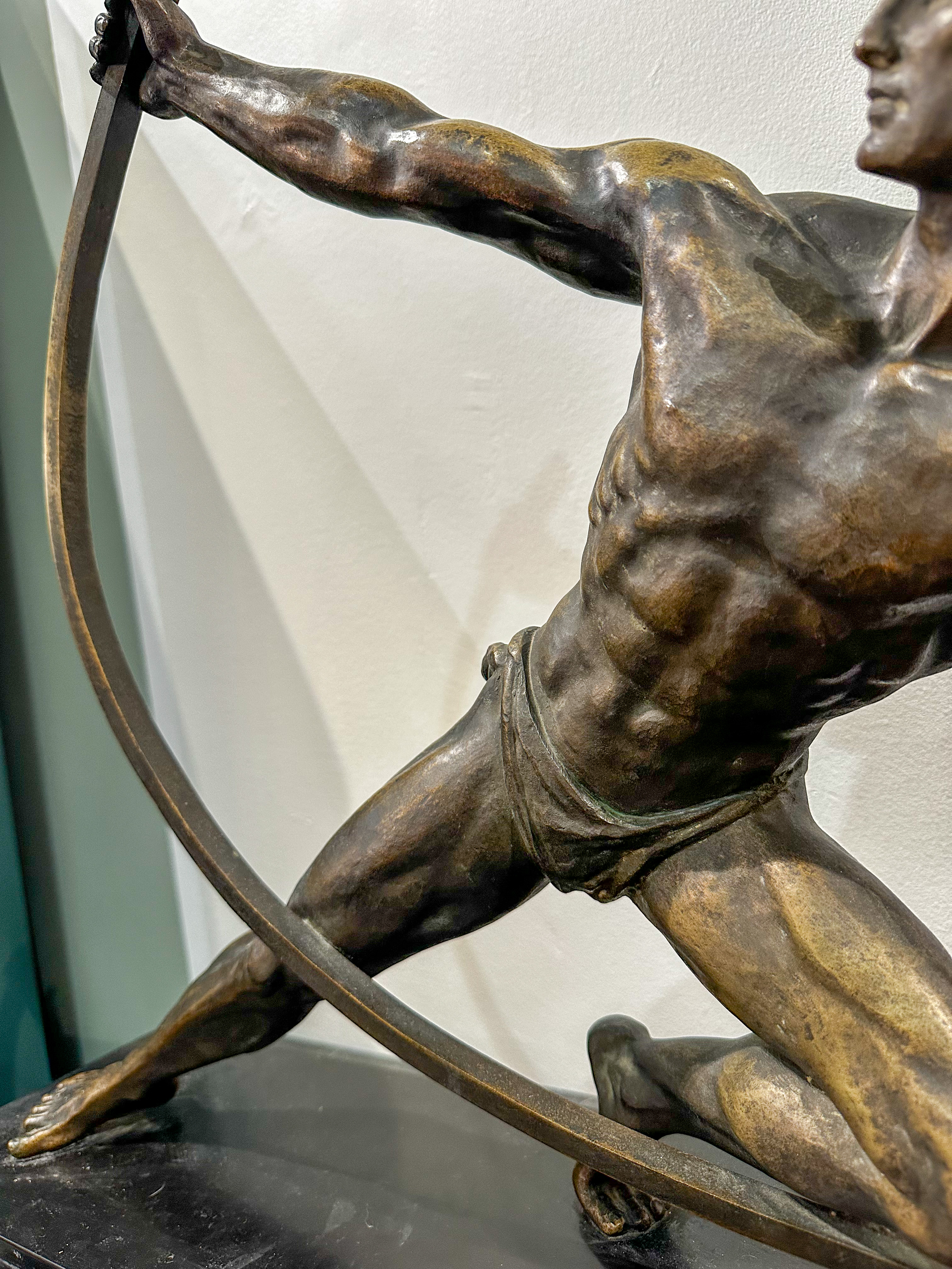 IMG_1135aurore morisse affaire conclue sculpture bronze chiparus art deco bandeur d&rsquo;arcs années 30 20e siècle homme
