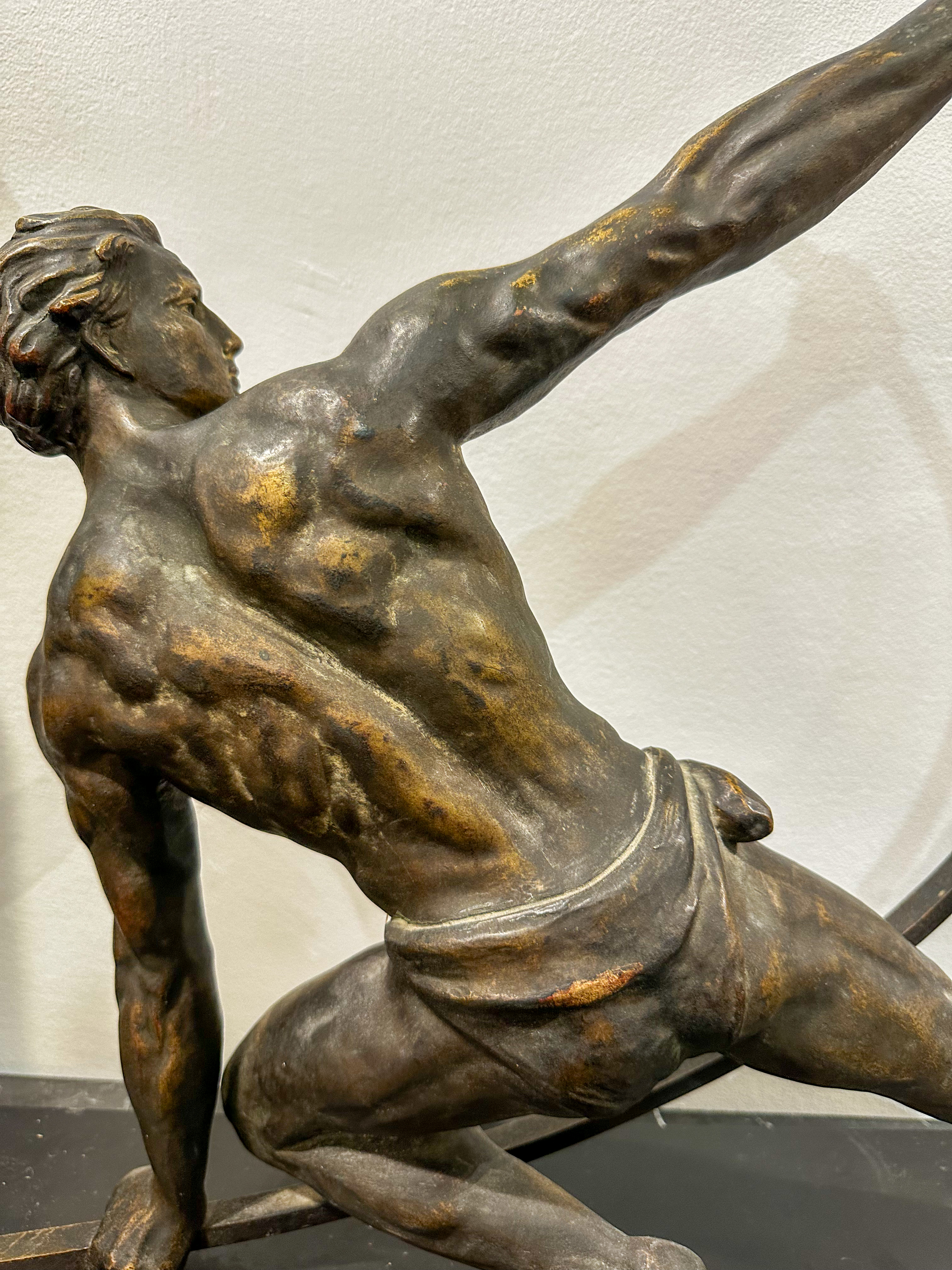 IMG_1137aurore morisse affaire conclue sculpture bronze chiparus art deco bandeur d&rsquo;arcs années 30 20e siècle homme