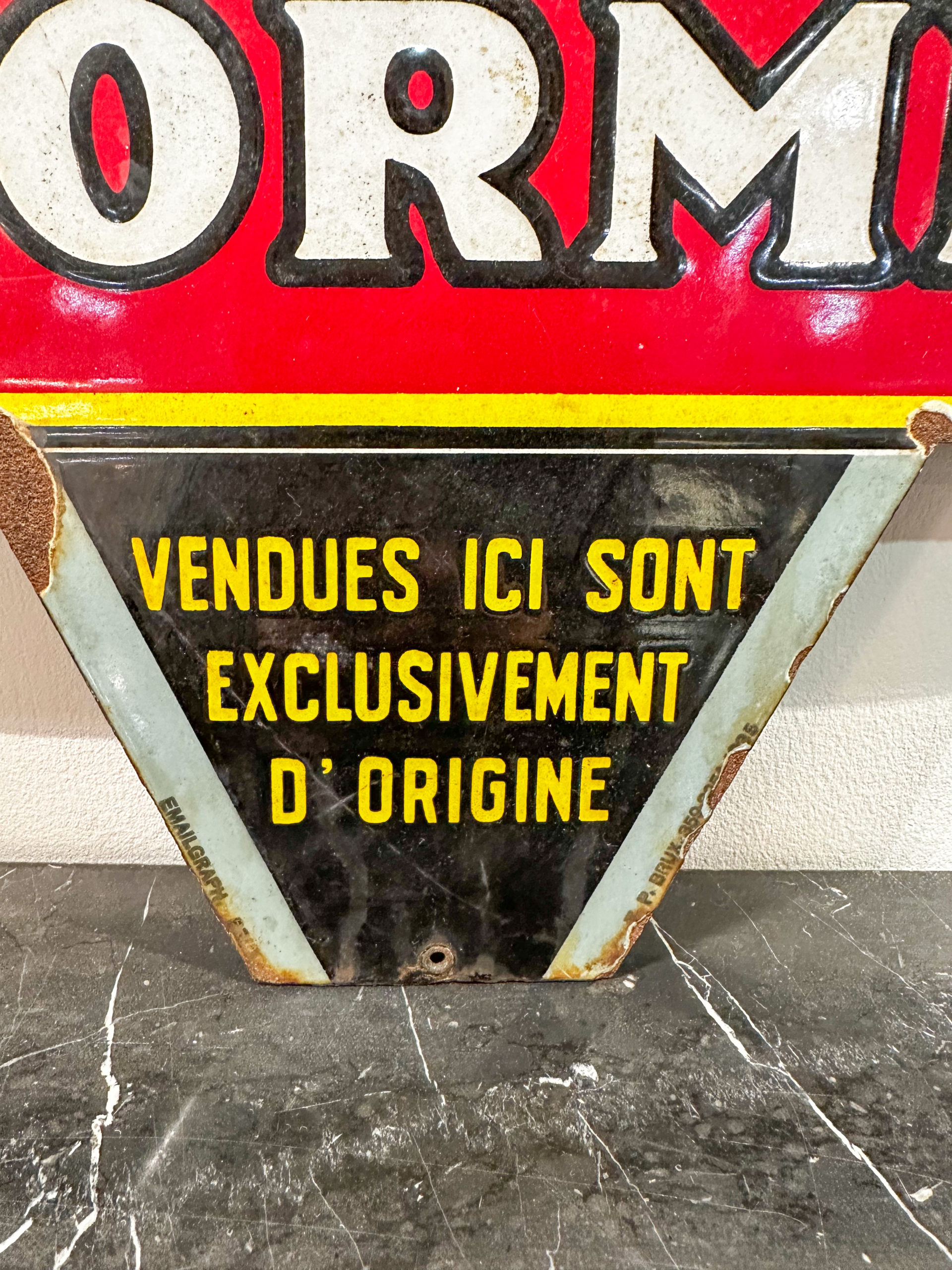 IMG_1175aurore morisse affaire conclue plaque émaillée décoration automobile publicité marketing mccormick vintage années 50 collection collectionneur