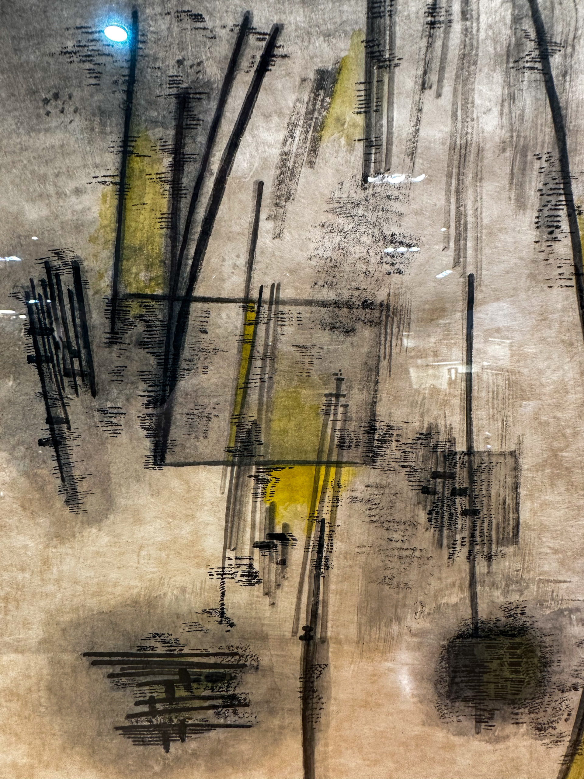 IMG_1414aurore morisse affaire conclue tableau papier encre kurt lewy abstraction 20e siècle allemand belge contemporain collection investissement