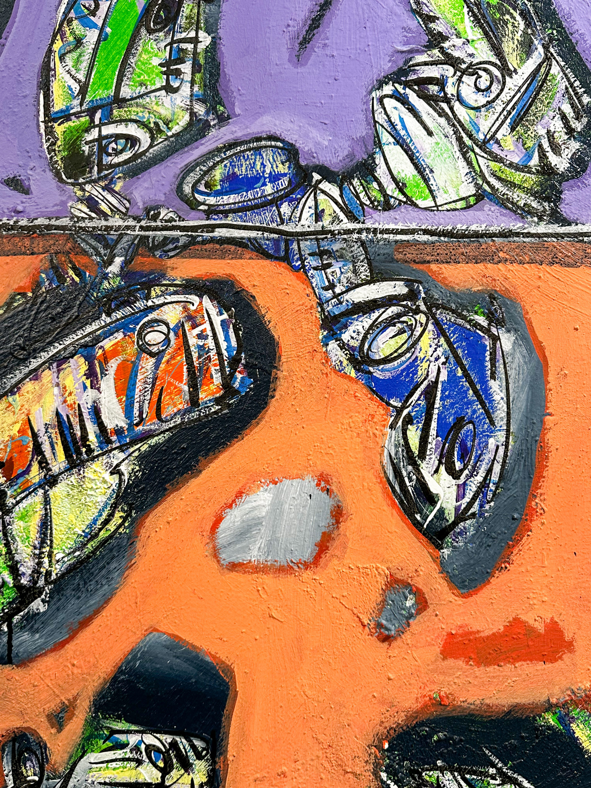 IMG_1446aurore morisse affaire conclue tableau eric legrain contemporain belge paire décoration collectionneur investissement abstraction