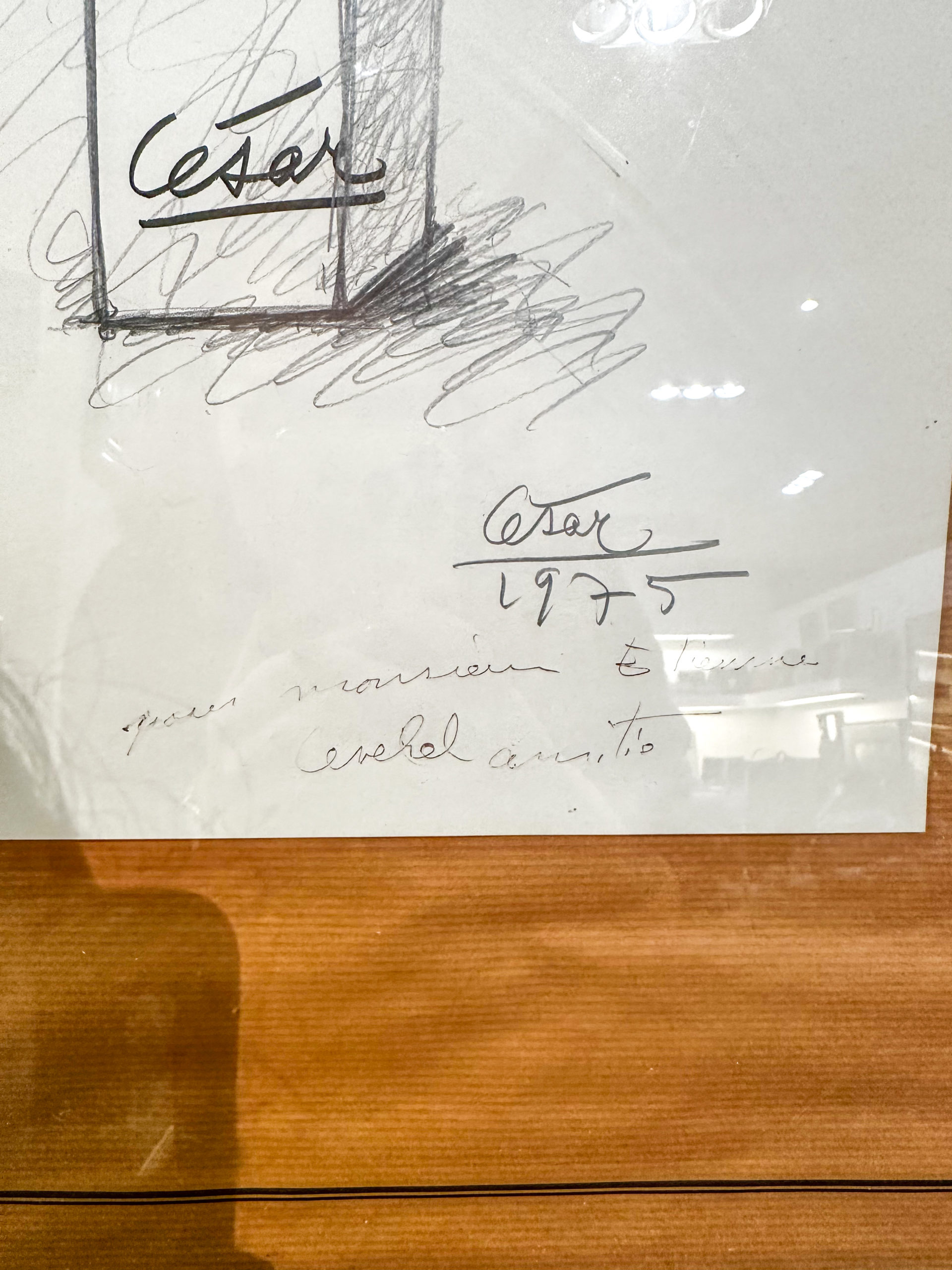 IMG_1473aurore morisse affaire conclue tableau dessin césar artiste français compression années 70 dédicace art moderne contemporain collection