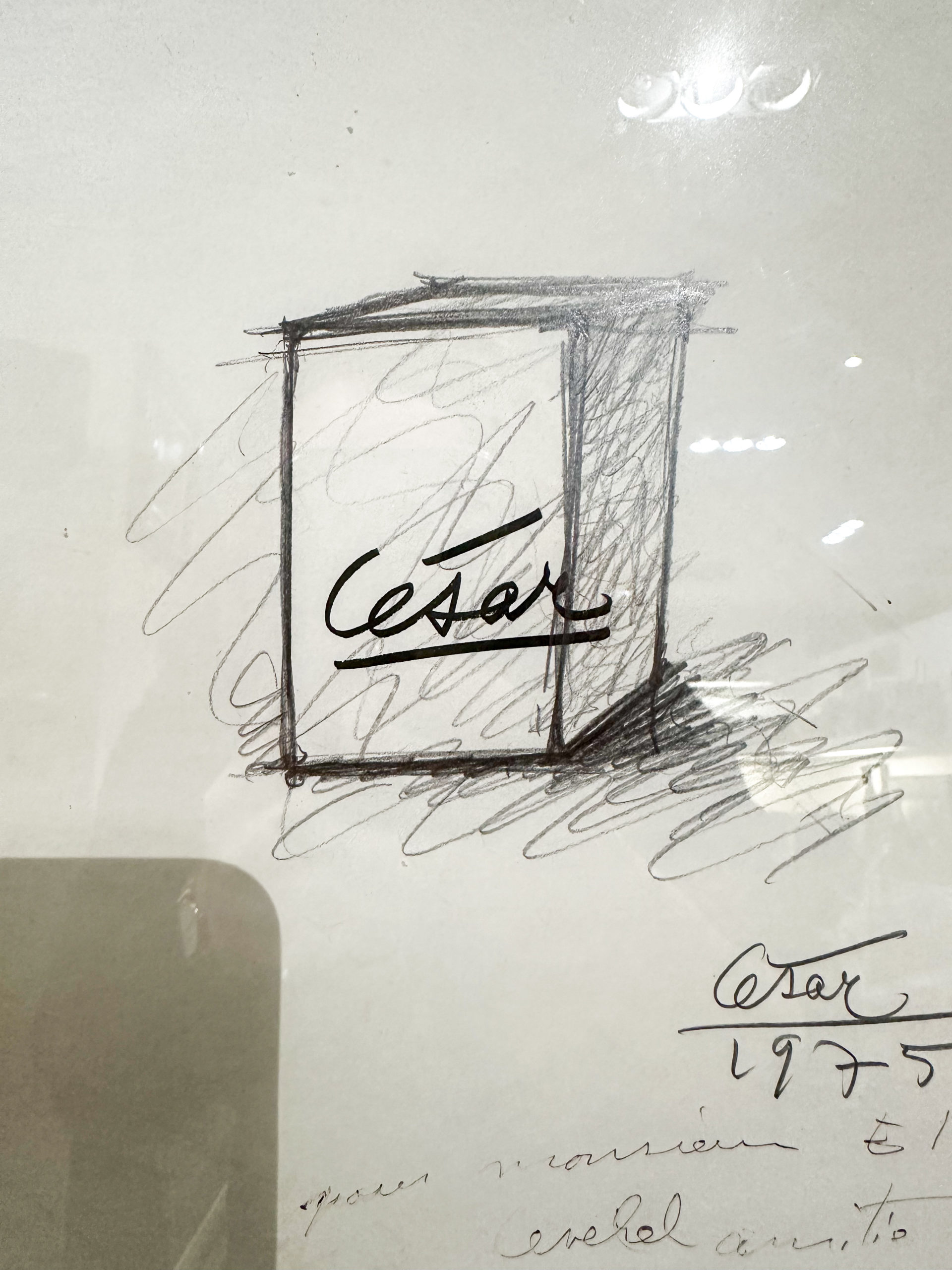 IMG_1474aurore morisse affaire conclue tableau dessin césar artiste français compression années 70 dédicace art moderne contemporain collection